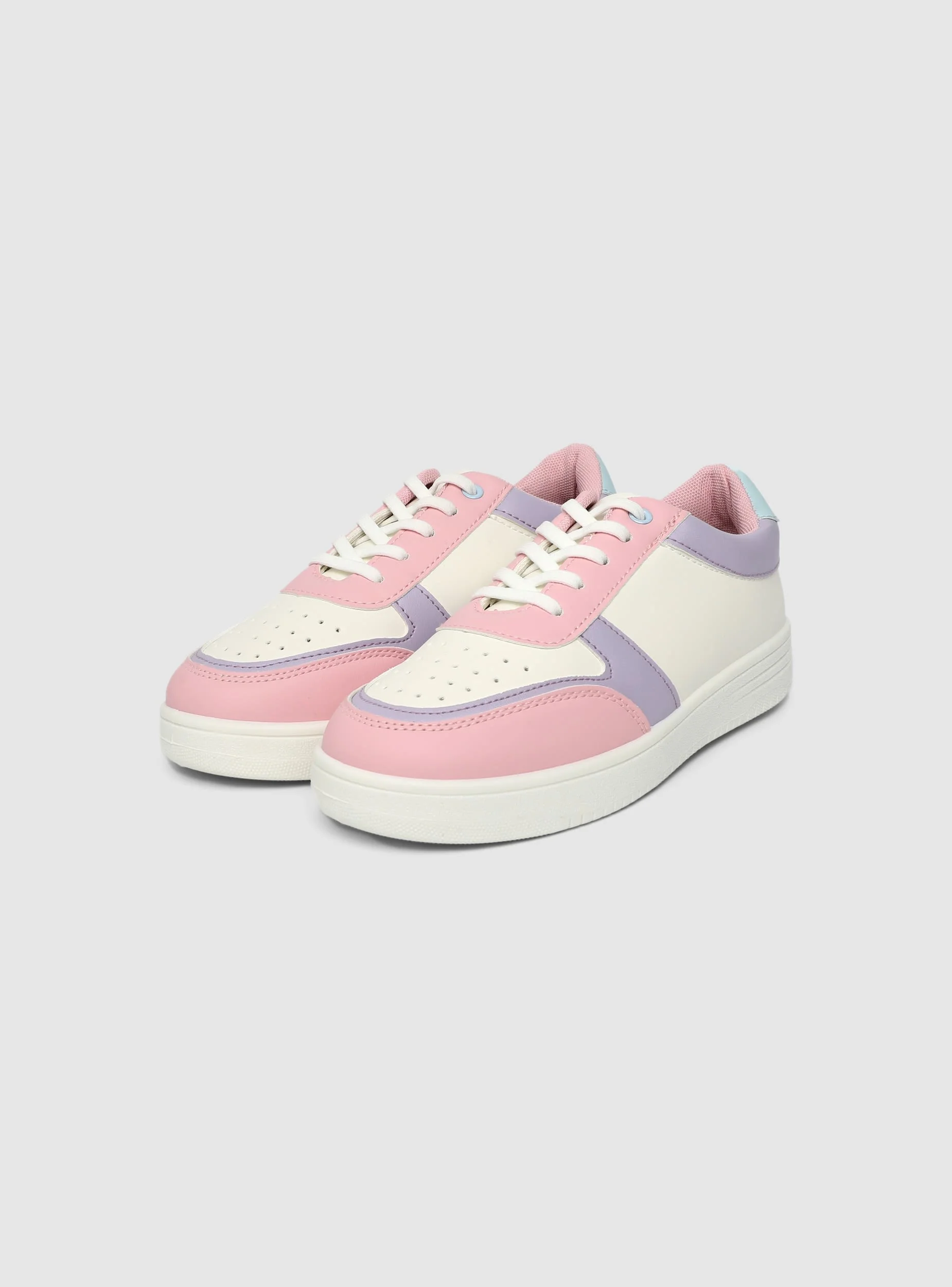 Sneakers basse con inserti a contrasto - Image 2