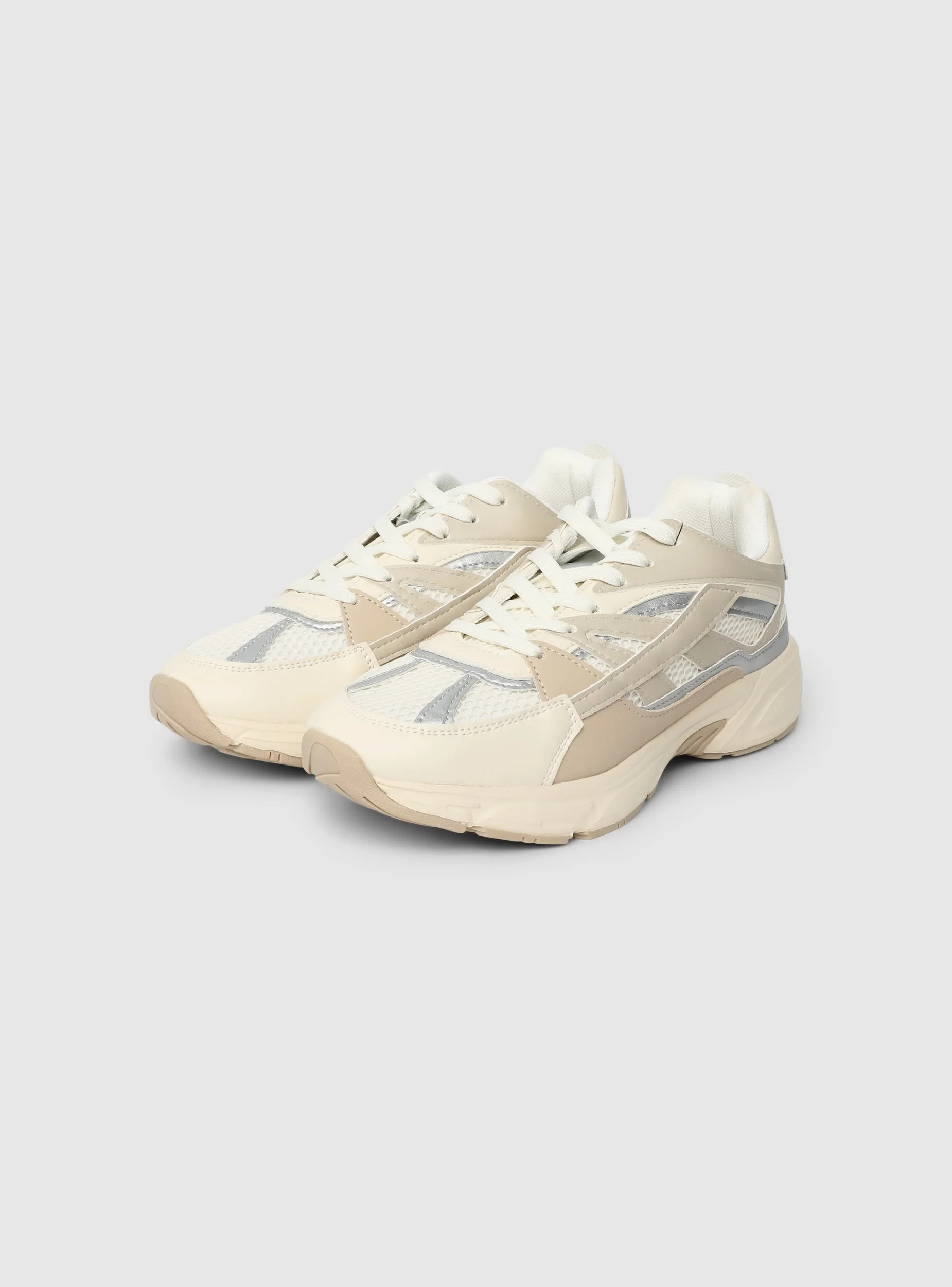 Sneakers inserti mesh e suola chunky - Image 3