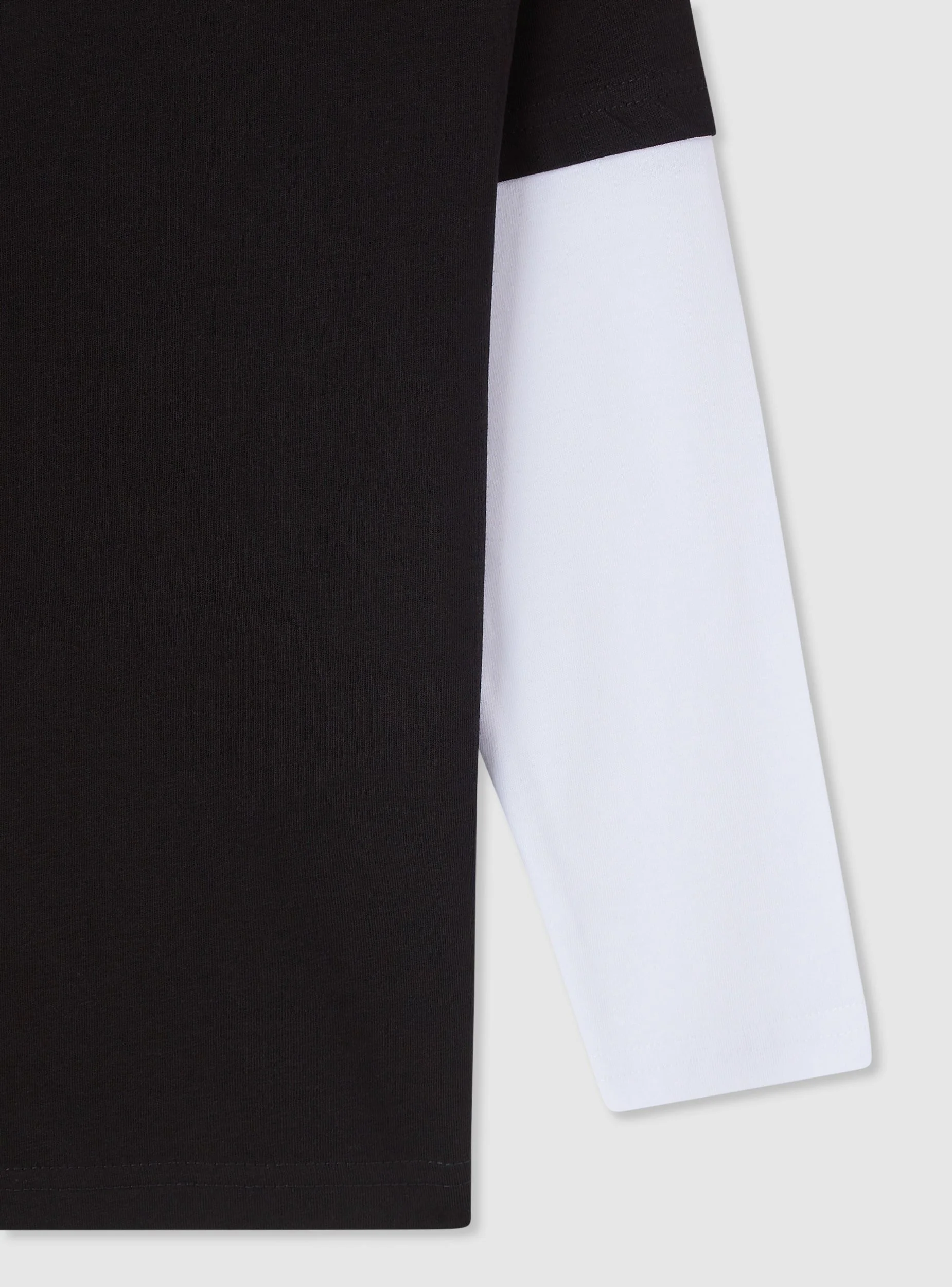 T-shirt a maniche lunghe bicolor - Image 5