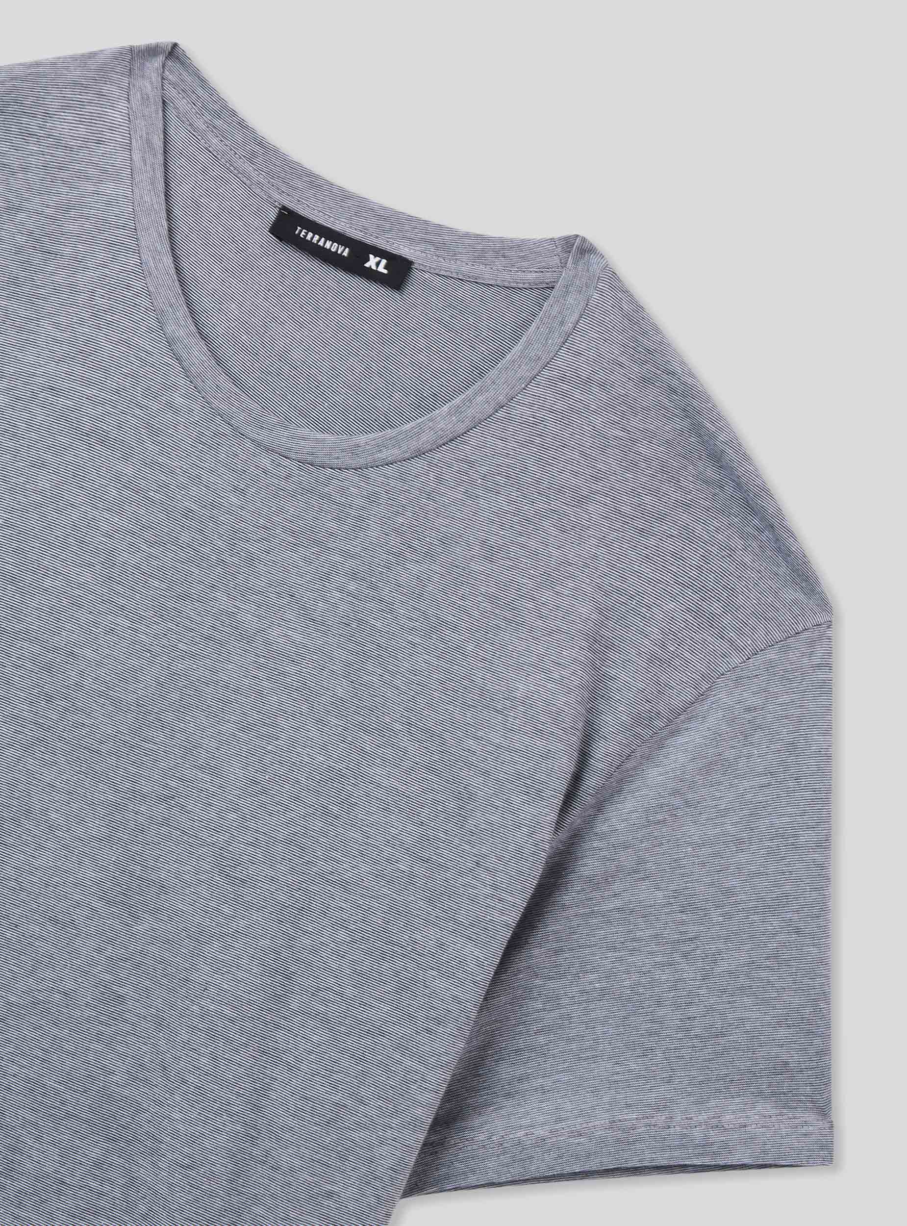 T-shirt a micro righe - Image 6
