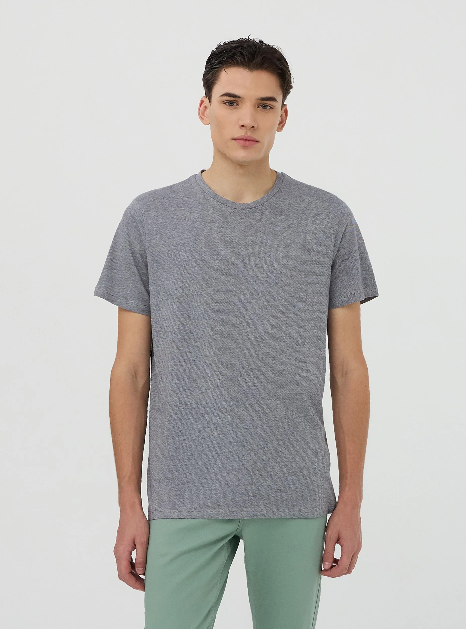 T-shirt a micro righe - Image 7