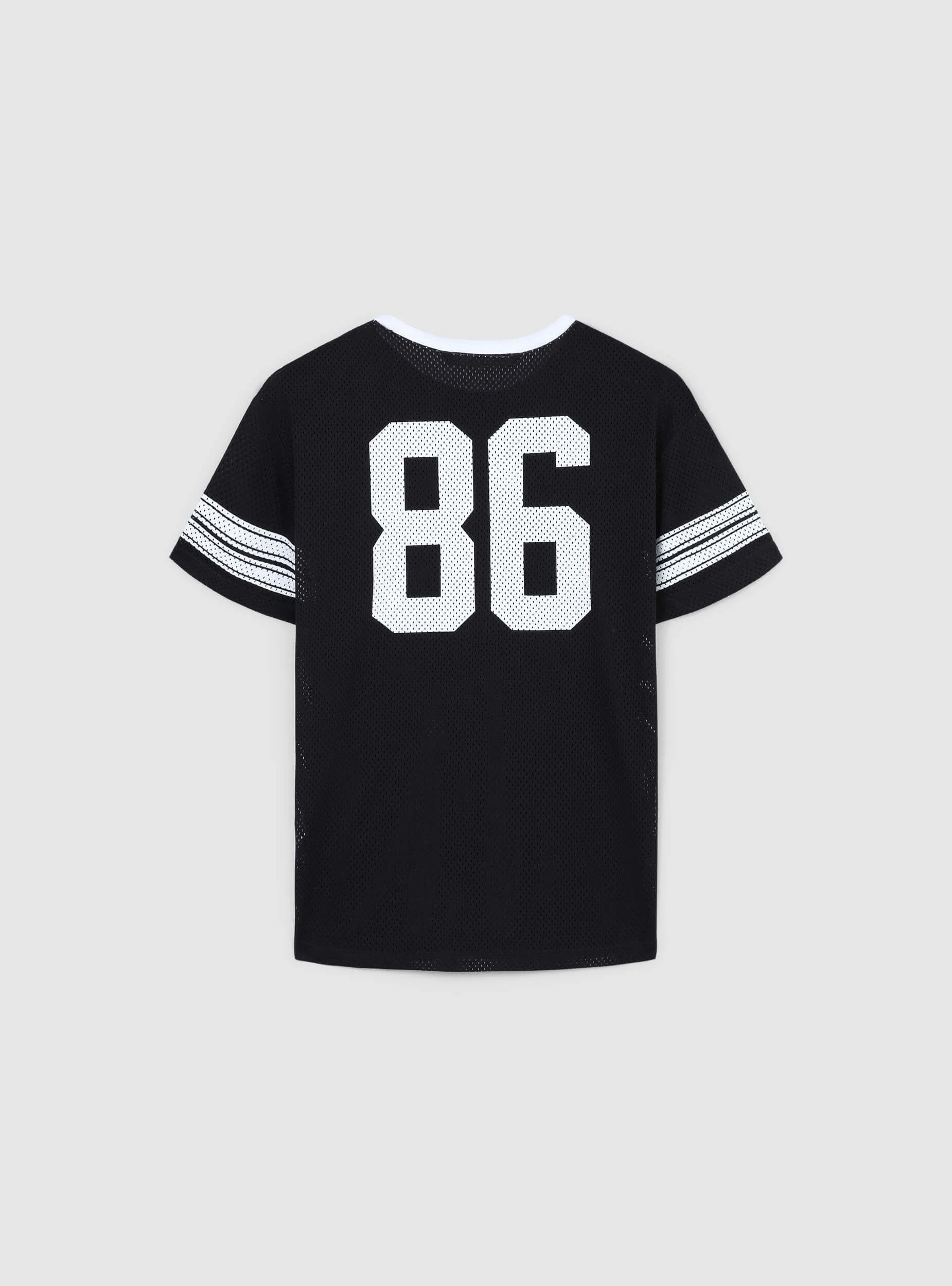 T-shirt a rete con stampa sportiva - Image 6