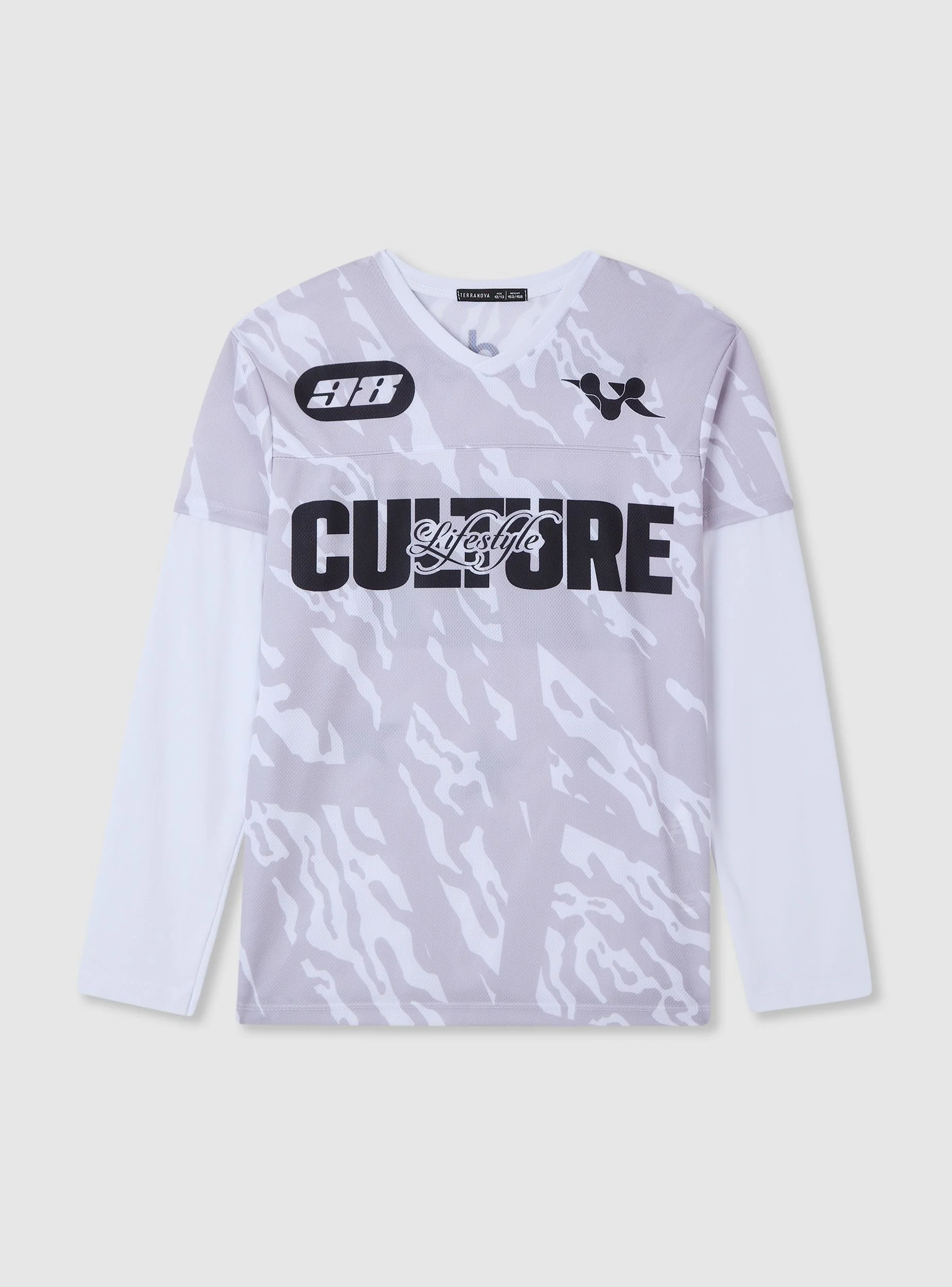 T-shirt a rete con stampe fronte/retro - Image 6