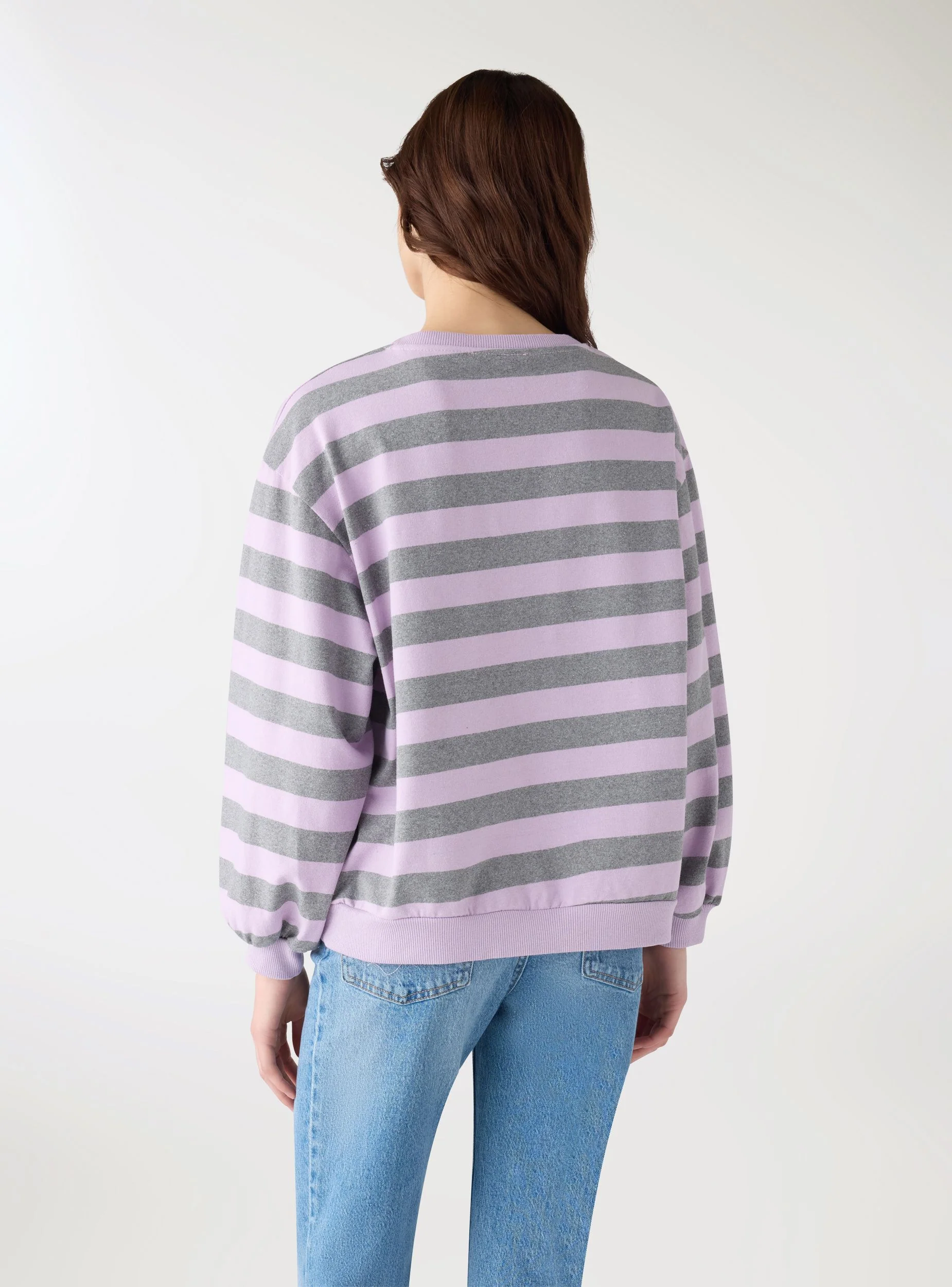T-shirt a righe a maniche lunghe - Image 2