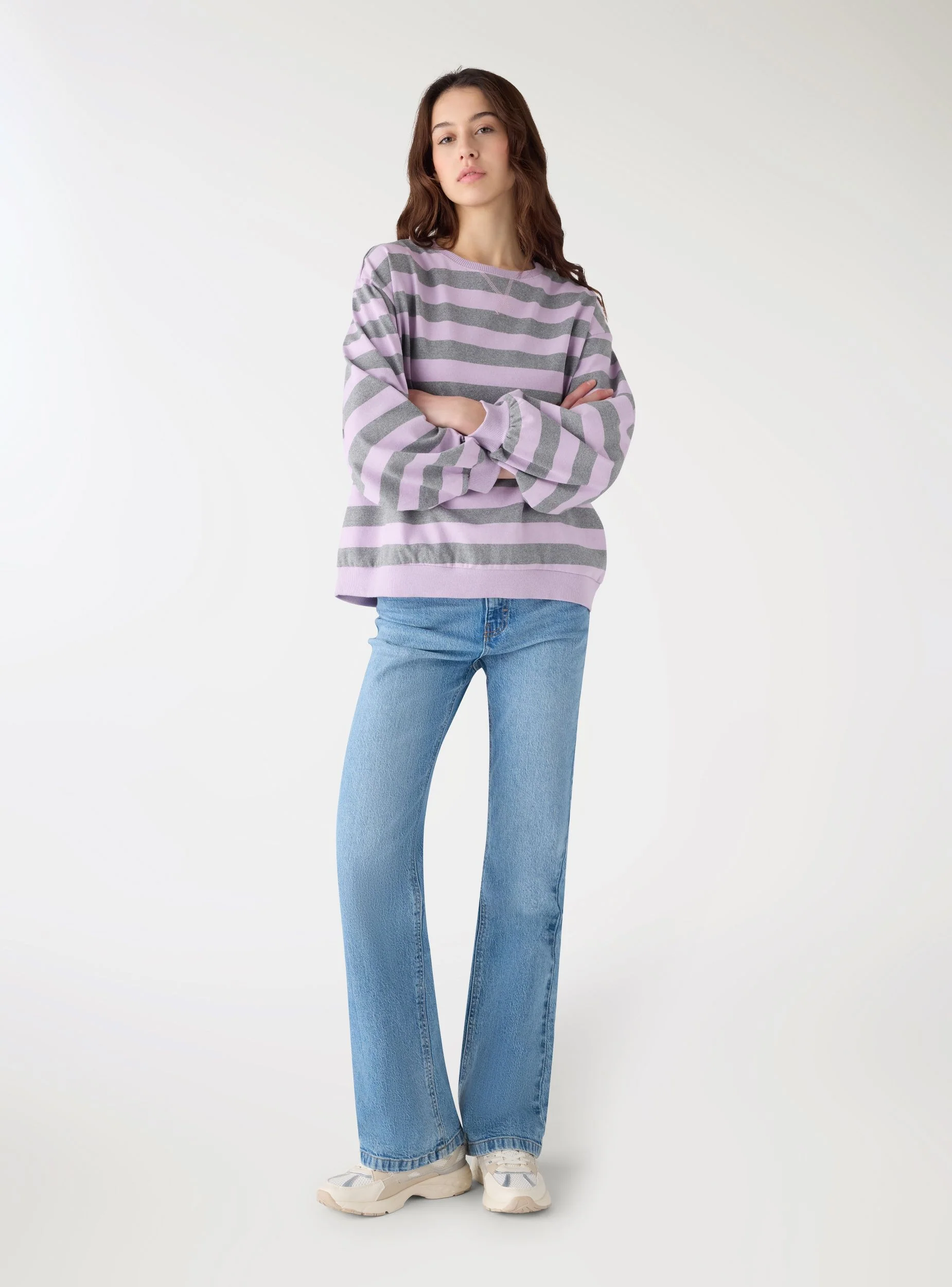 T-shirt a righe a maniche lunghe - Image 3