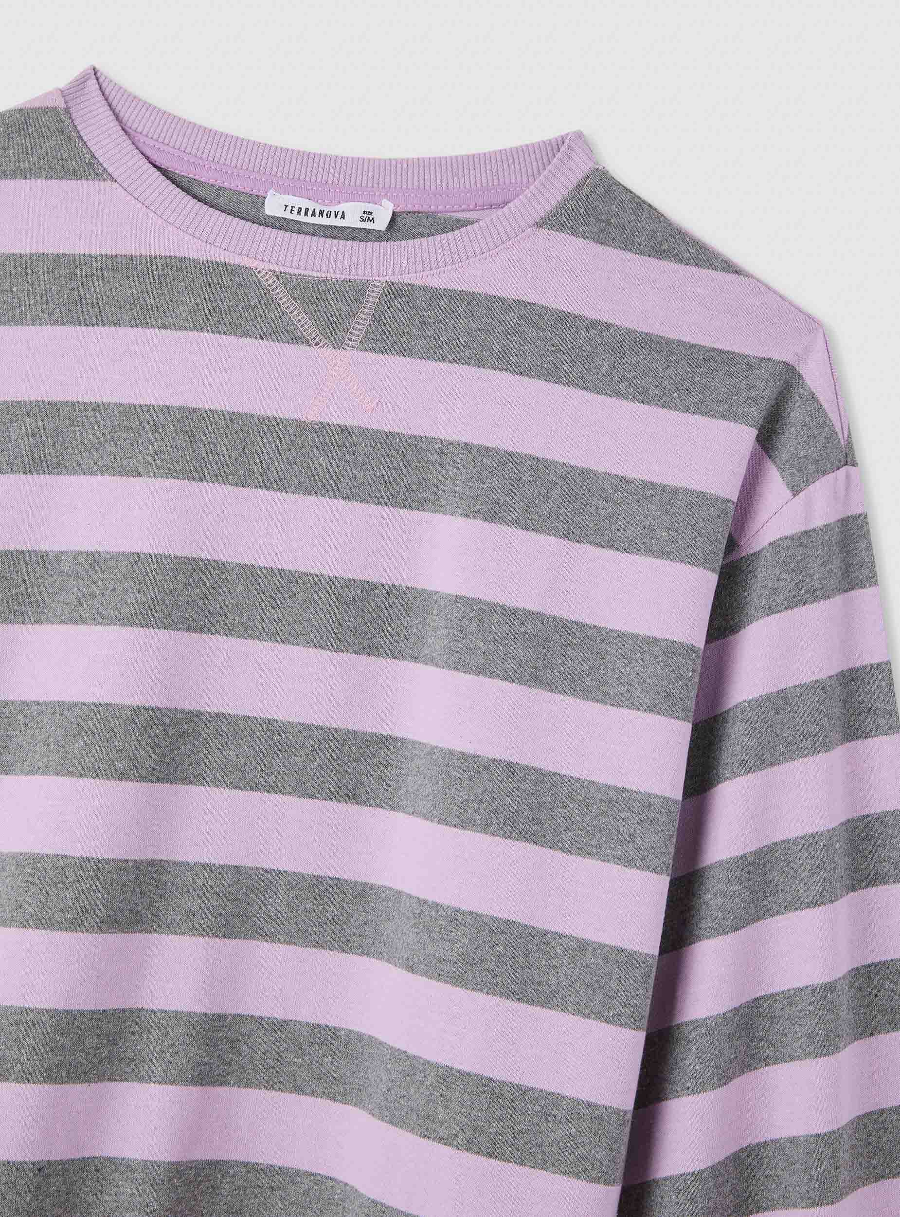 T-shirt a righe a maniche lunghe - Image 7