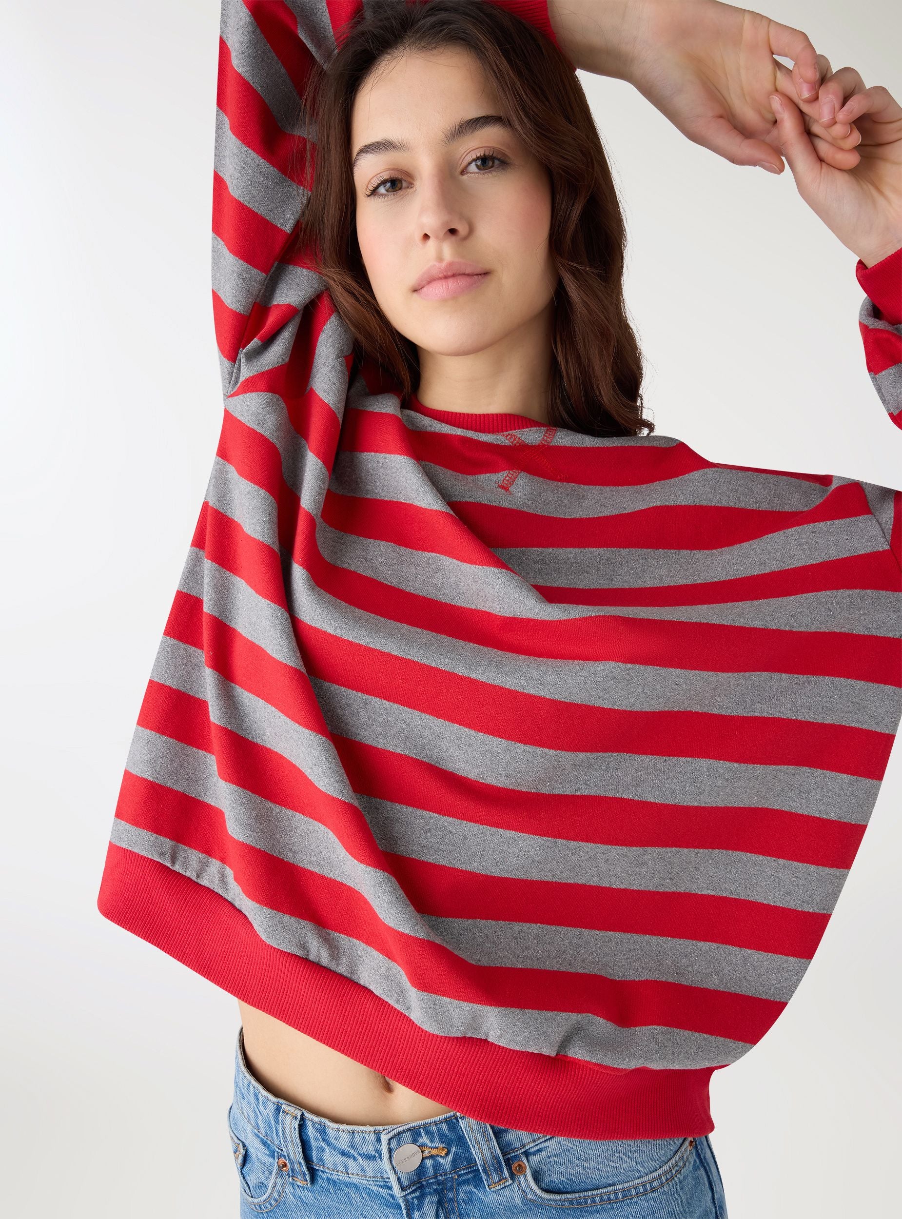 T-shirt a righe a maniche lunghe - Image 4
