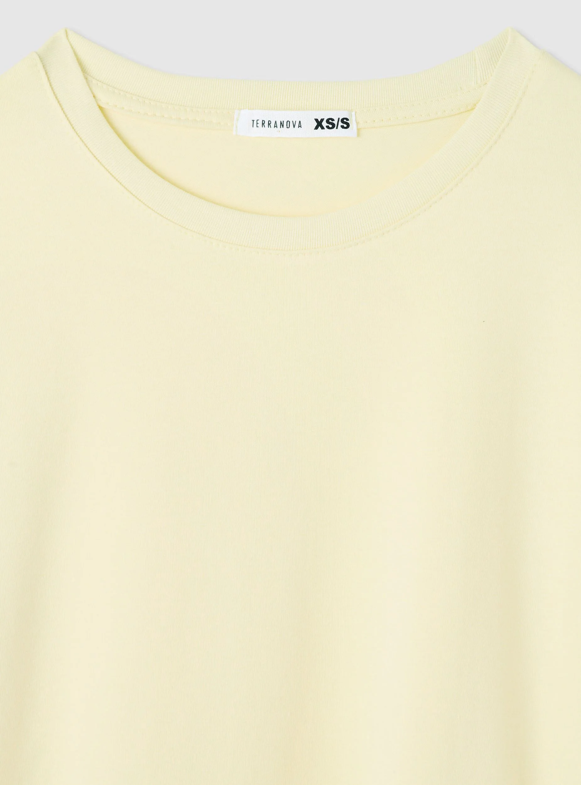 T-shirt a tinta unita con maniche risvoltate - Image 7