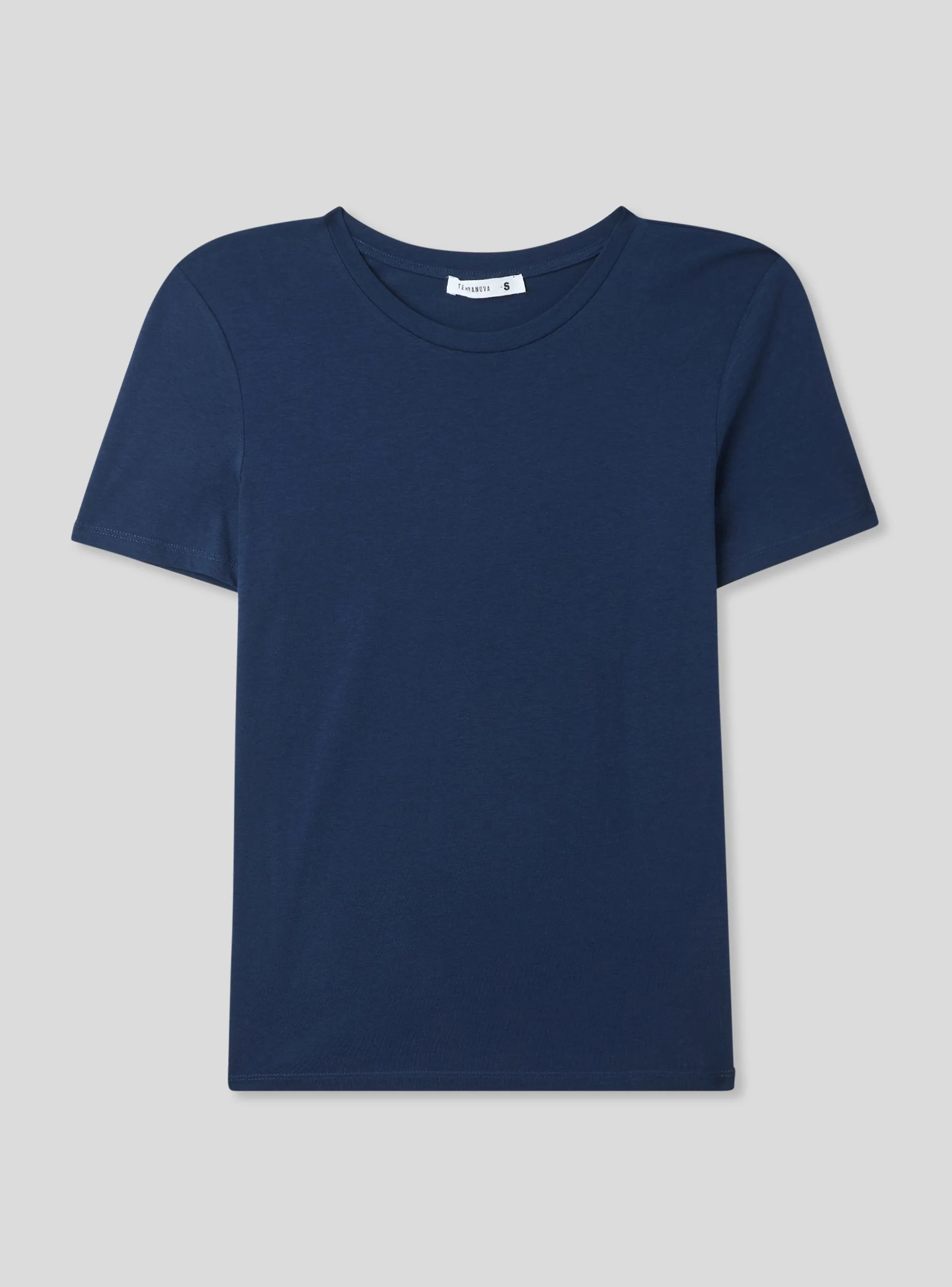 T-shirt a tinta unita girocollo - Image 4