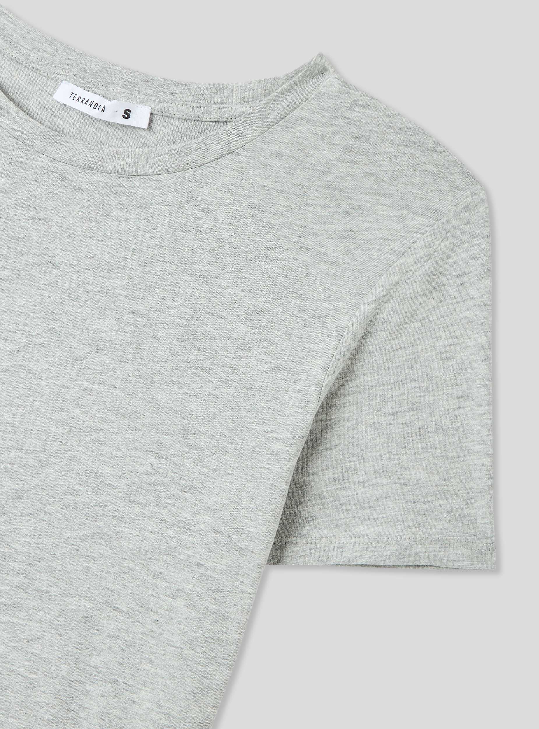 T-shirt a tinta unita girocollo - Image 5