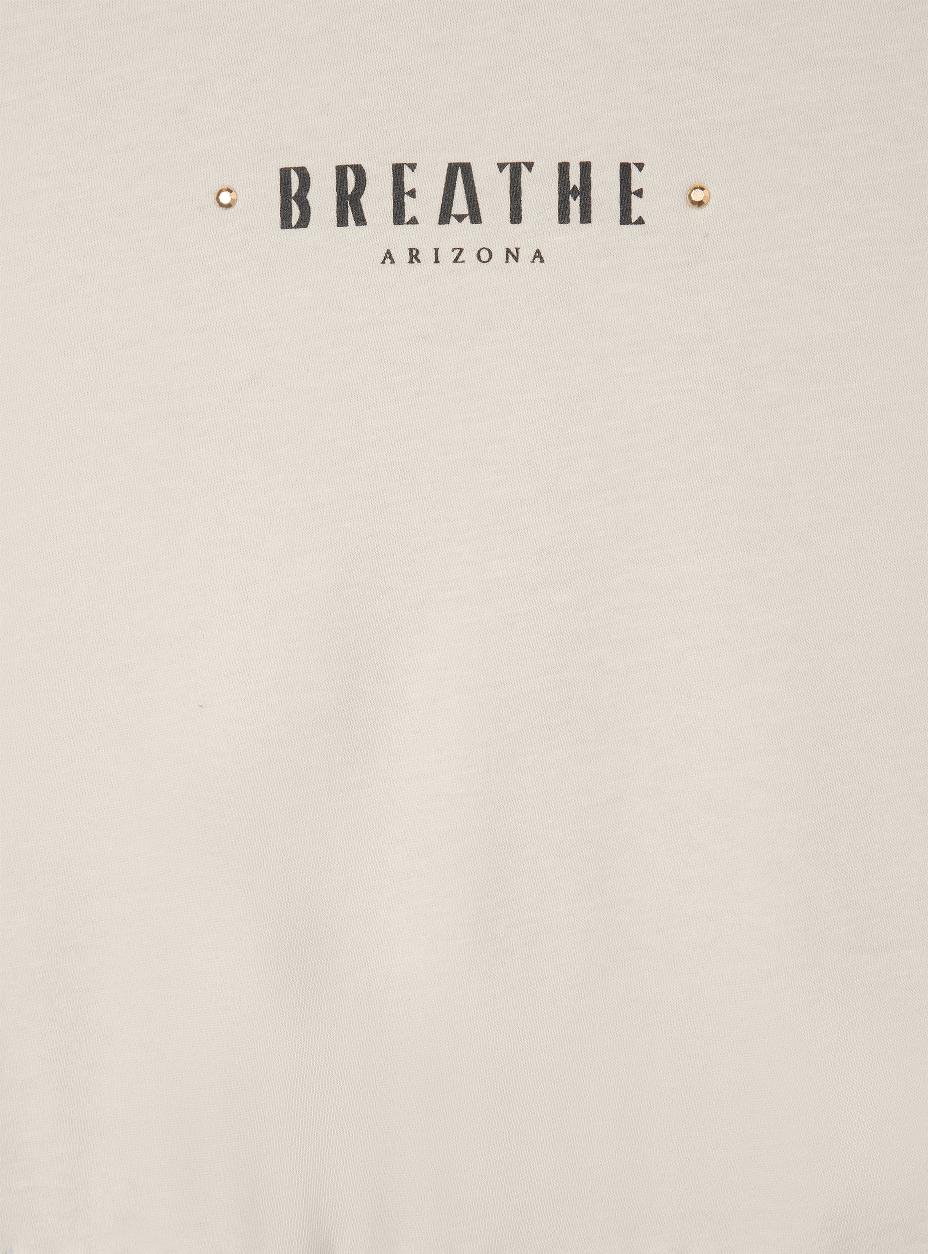T-shirt ampia con frange e borchie - Image 7