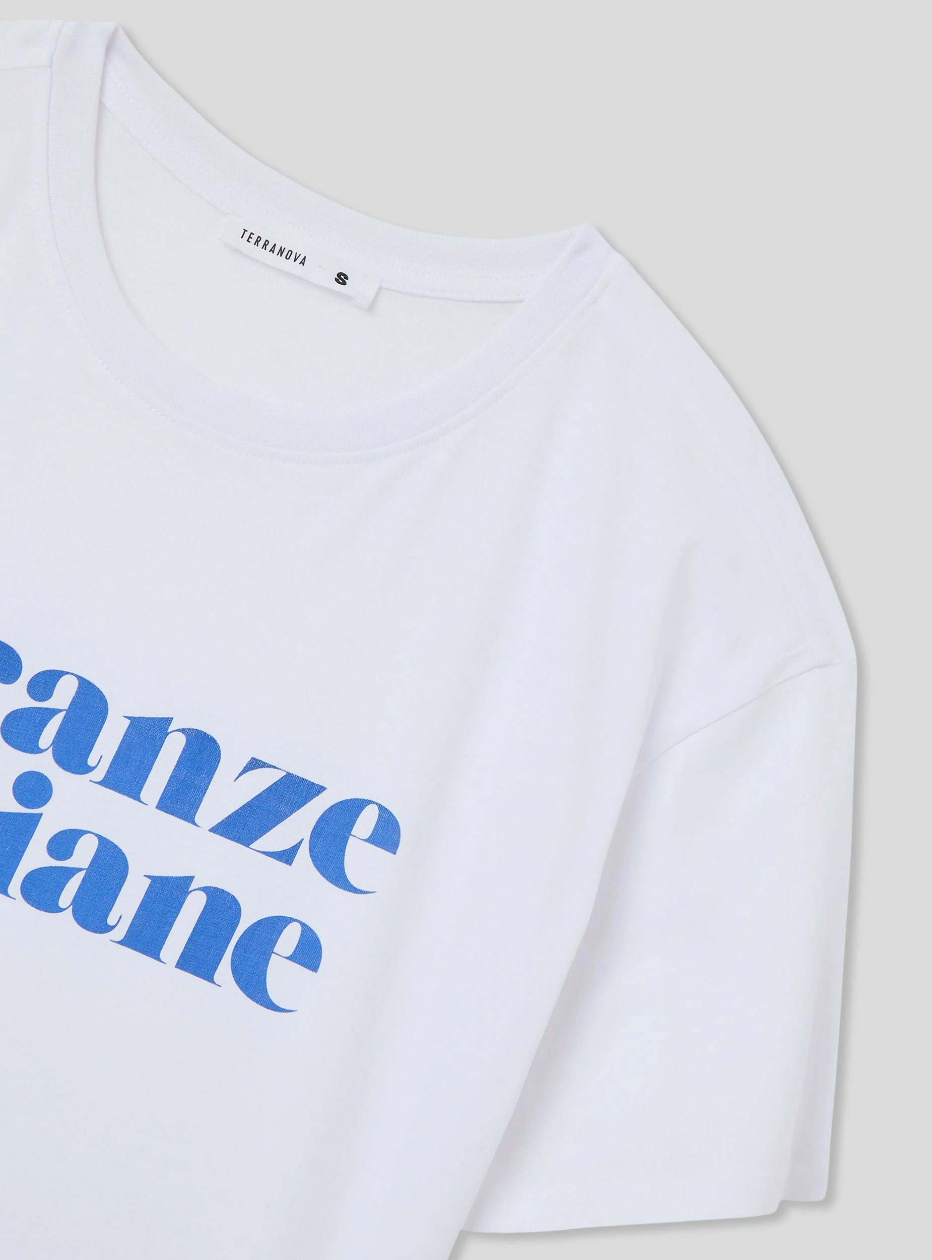 T-shirt ampia con scritta divertente - Image 4