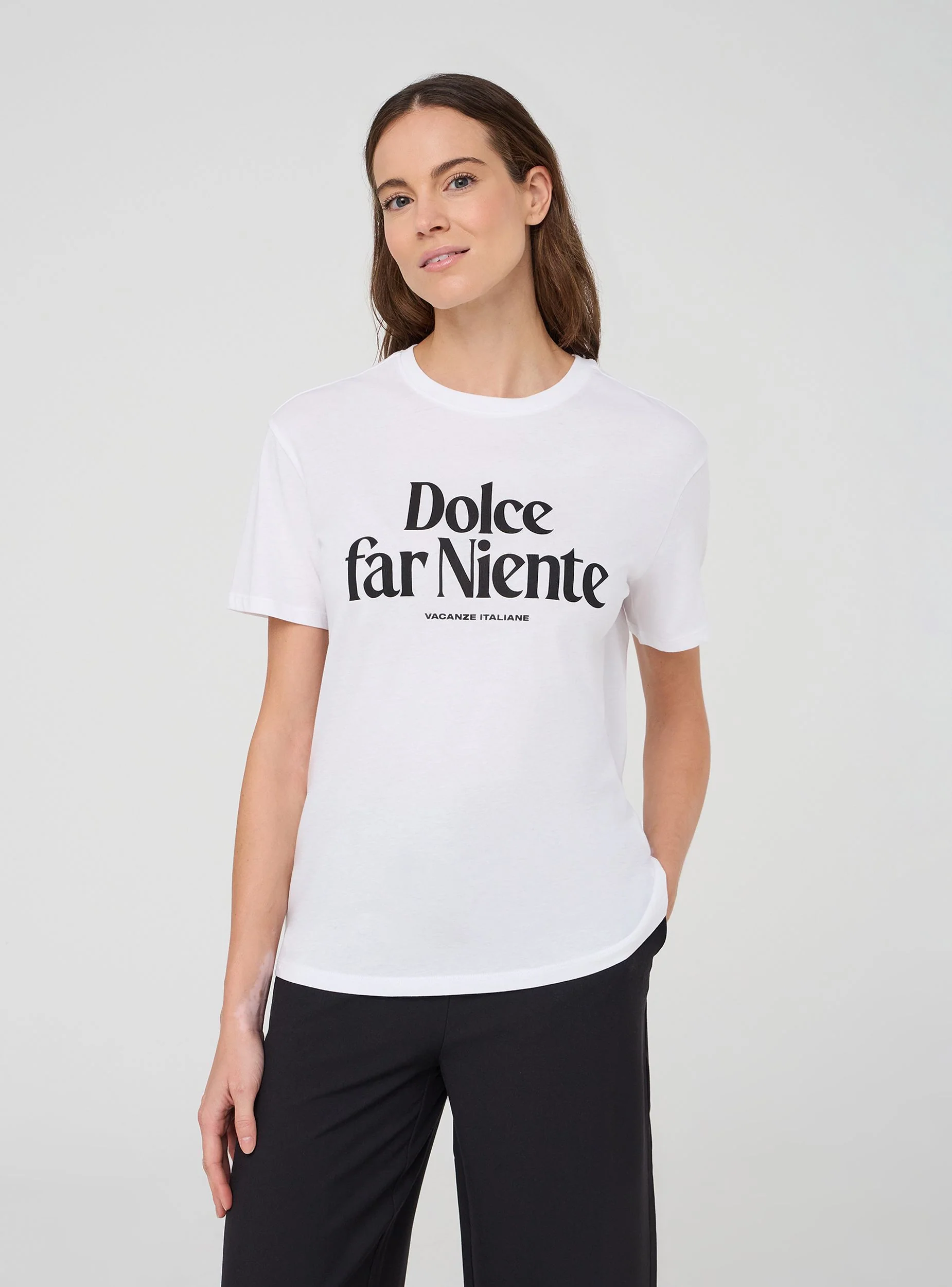 T-shirt ampia con scritta "Dolce far niente" - Image 3