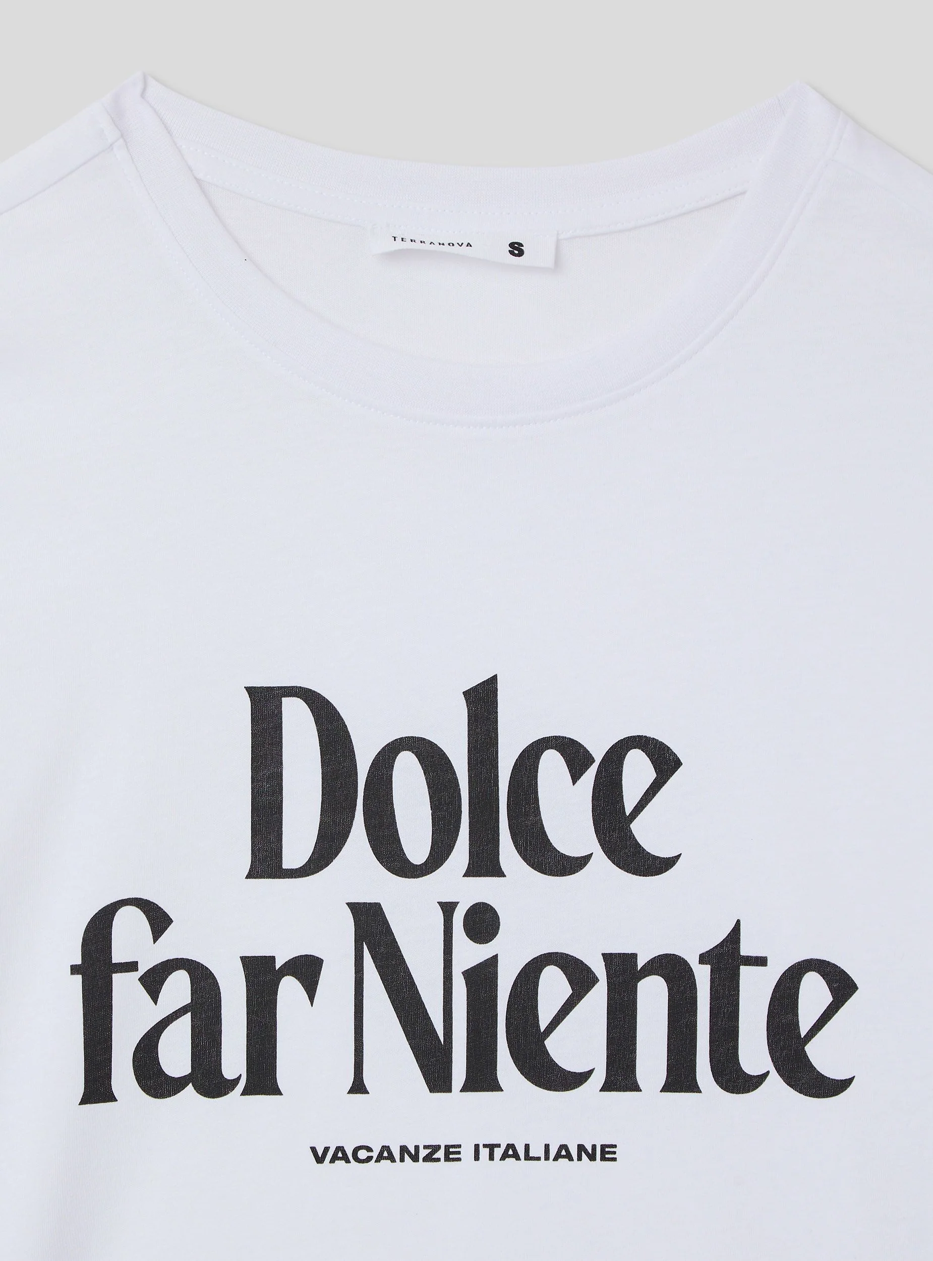 T-shirt ampia con scritta "Dolce far niente" - Image 4