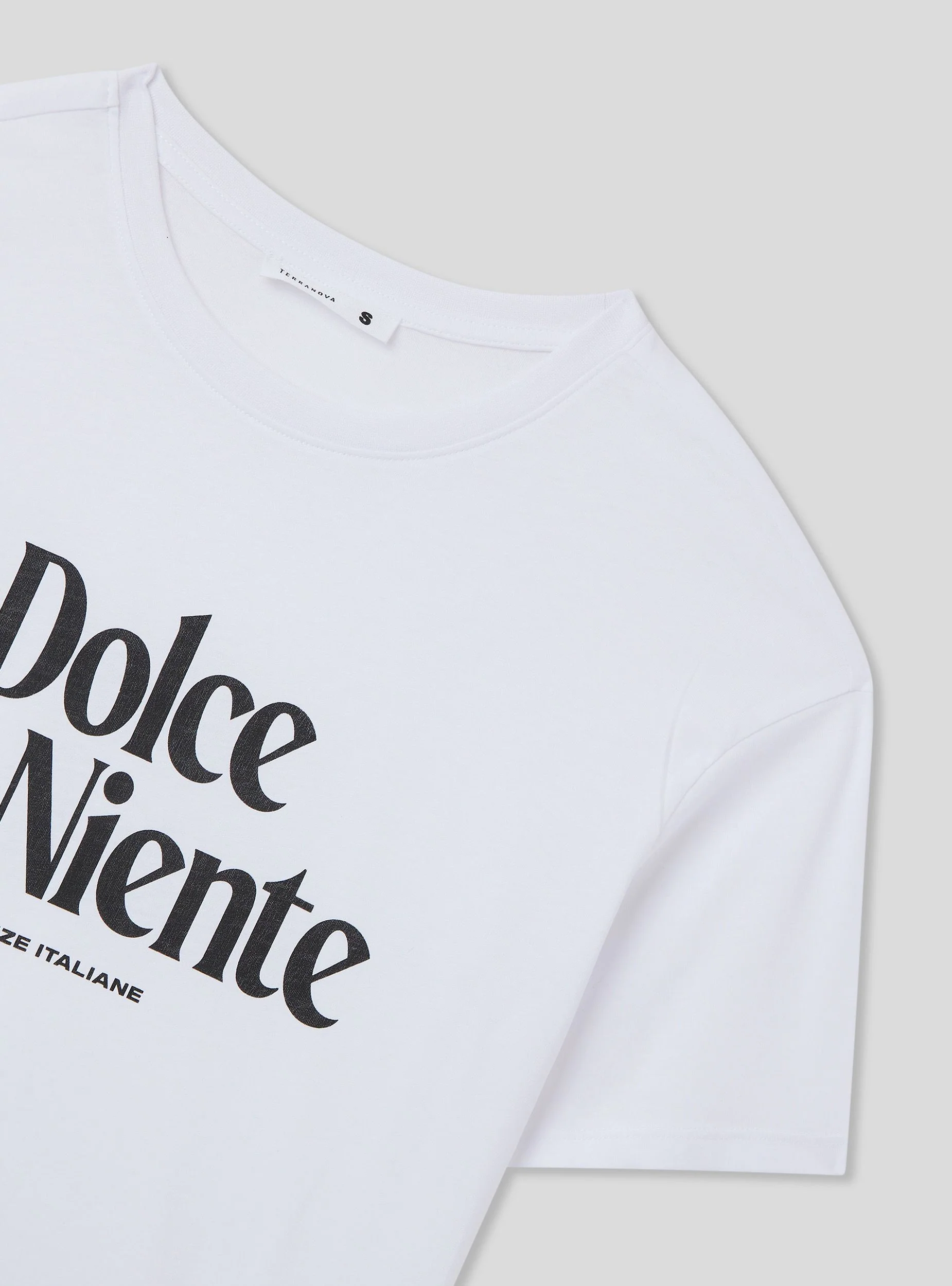 T-shirt ampia con scritta "Dolce far niente" - Image 6