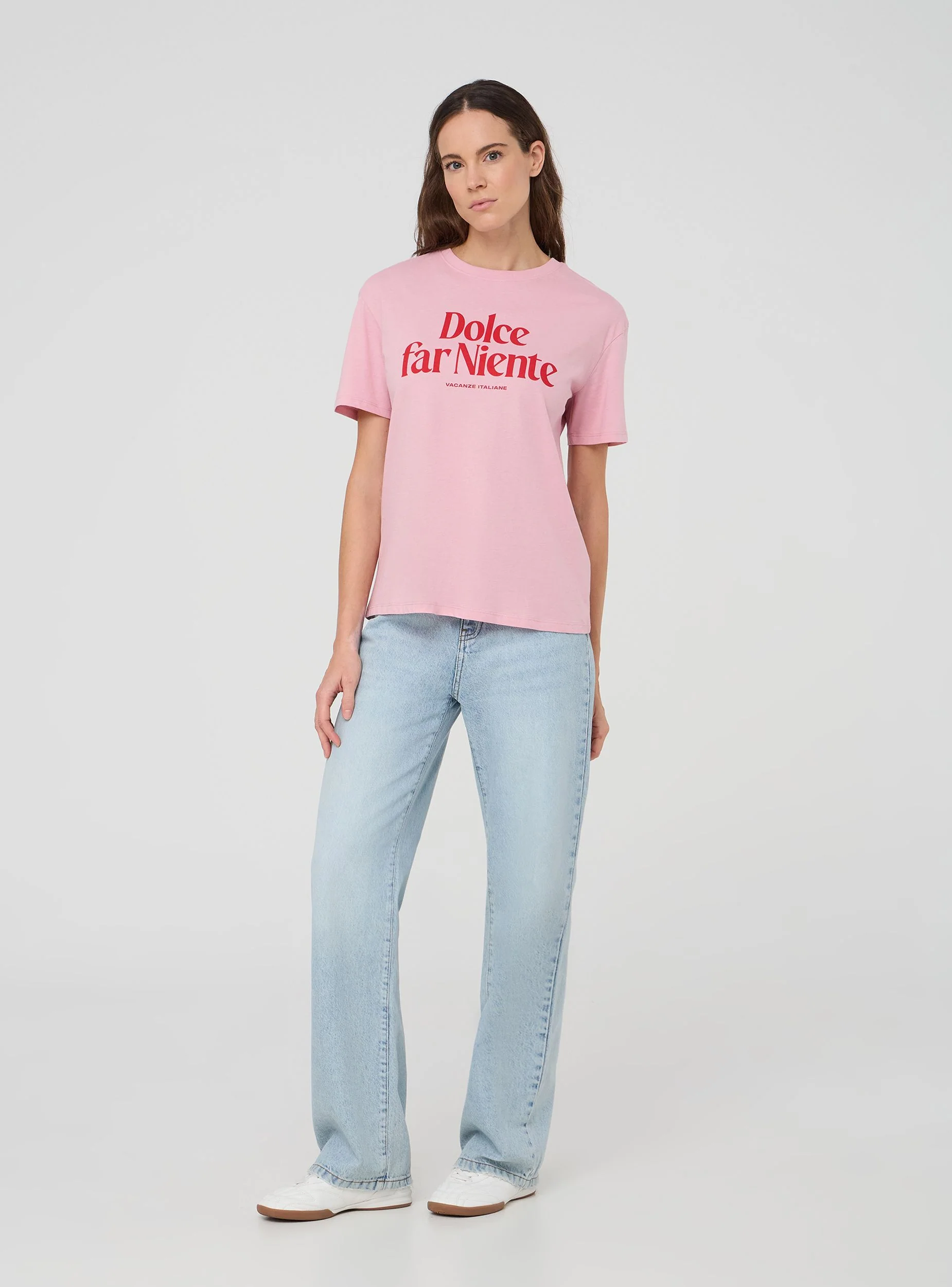 T-shirt ampia con scritta "Dolce far niente" - Image 2