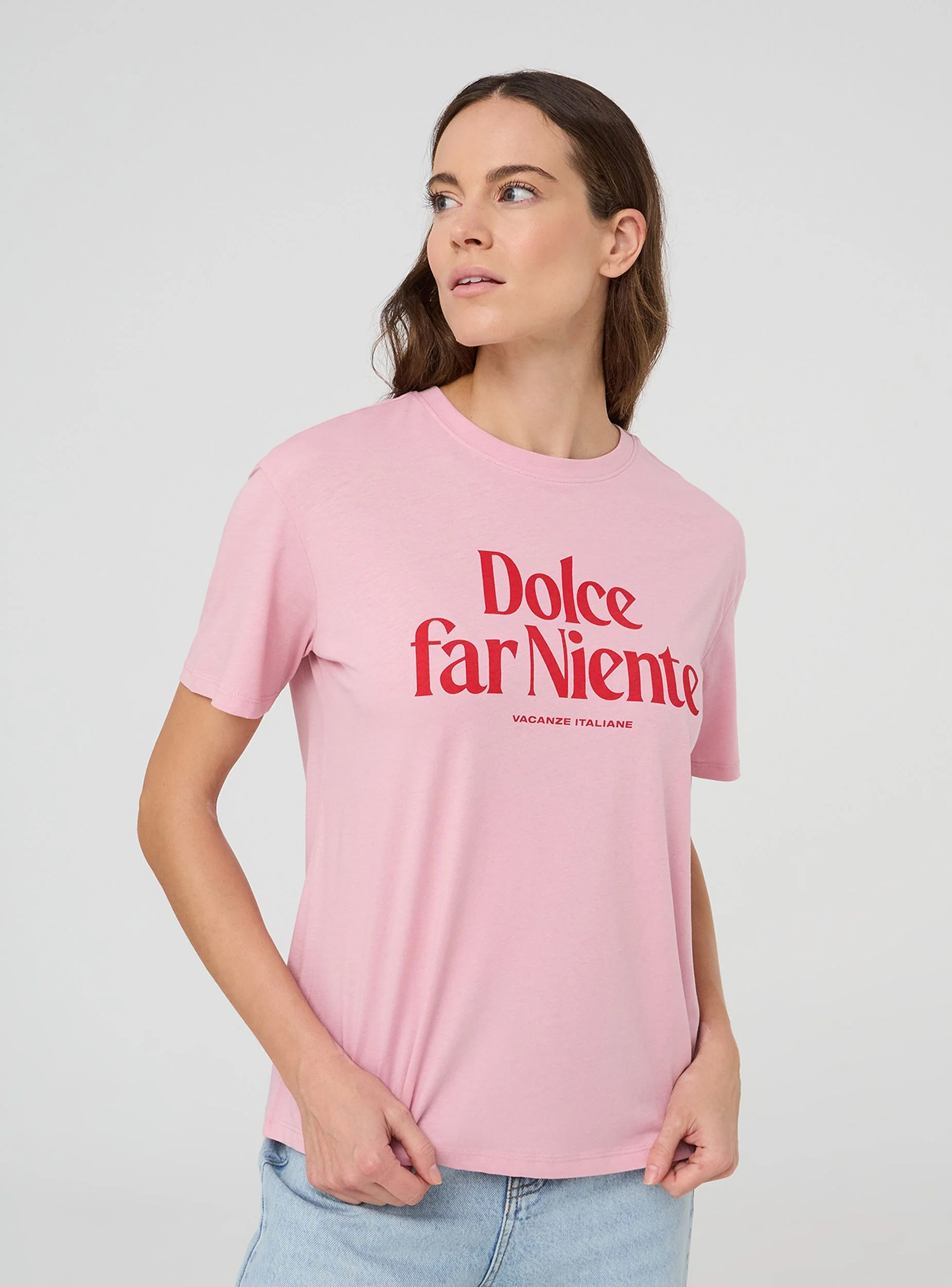 T-shirt ampia con scritta "Dolce far niente" - Image 3