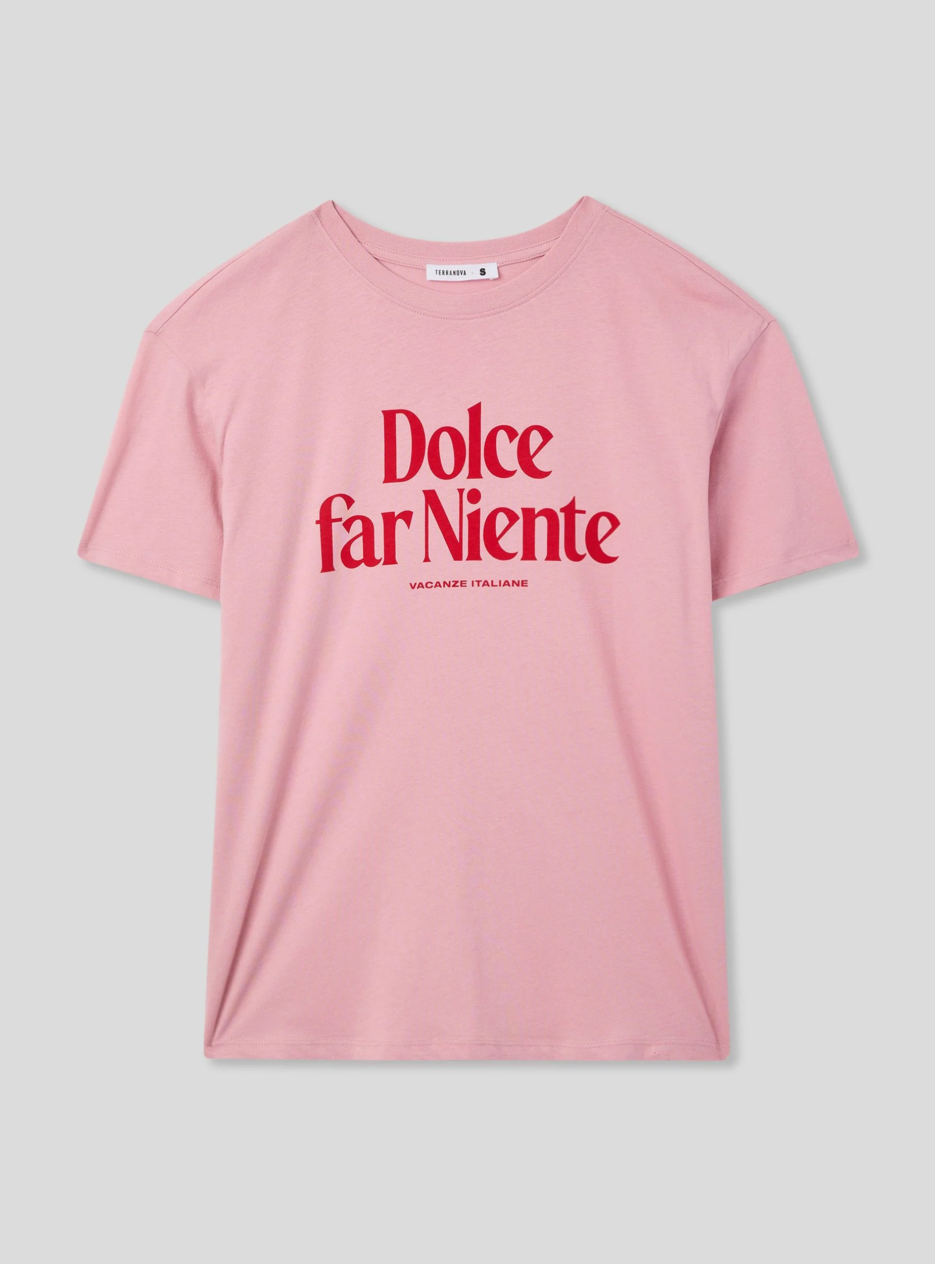 T-shirt ampia con scritta "Dolce far niente" - Image 4