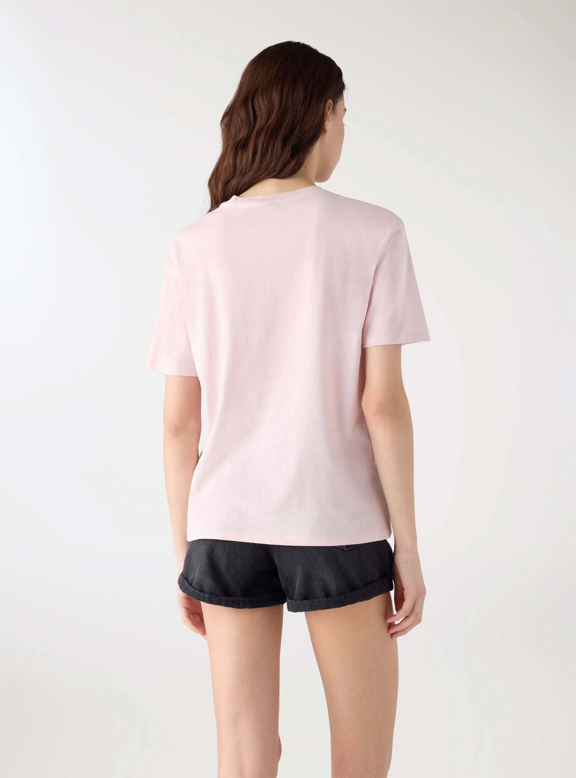 T-shirt ampia con scritta ricamata - Image 3