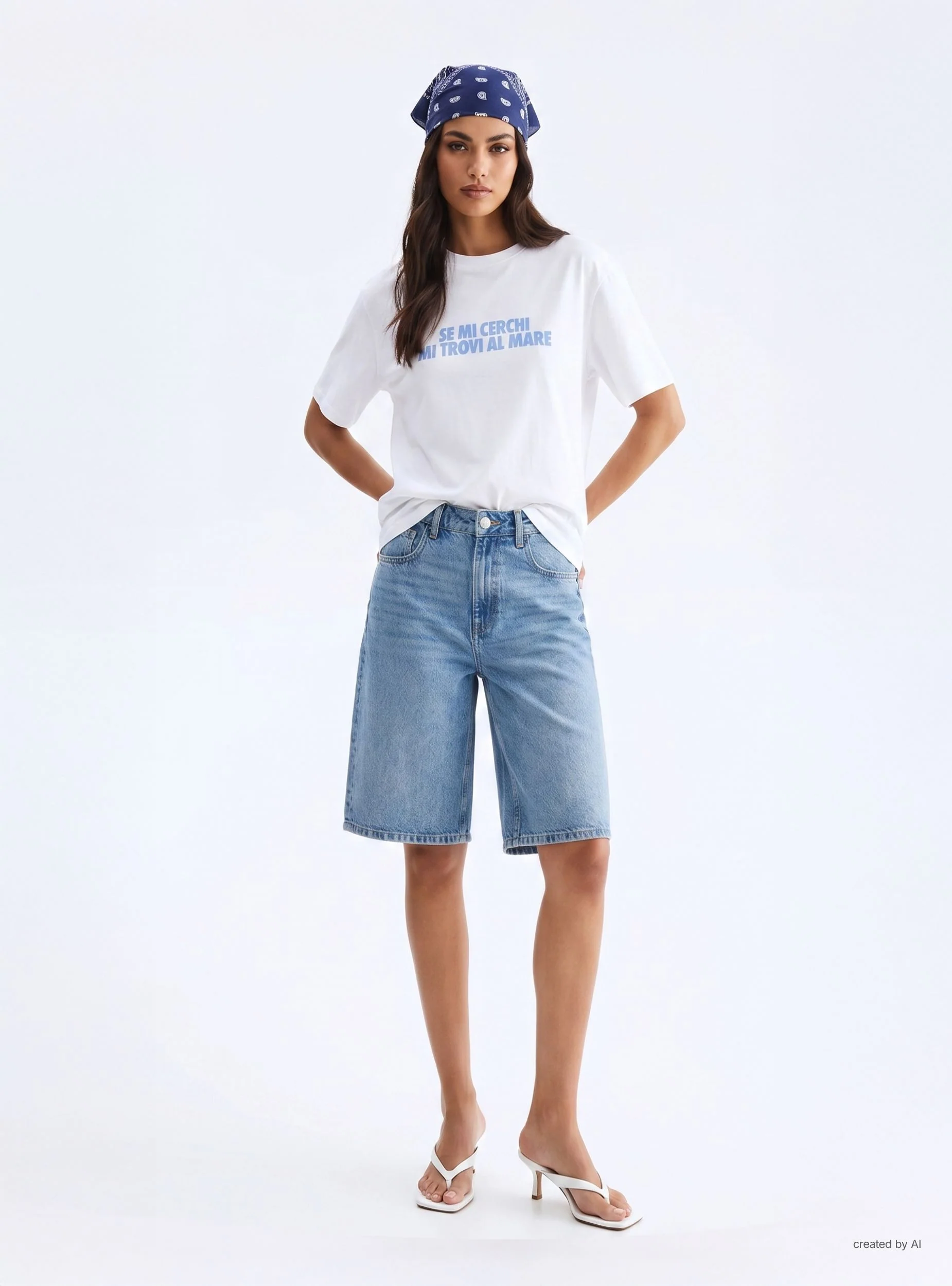 T-shirt ampia con scritta - Image 4