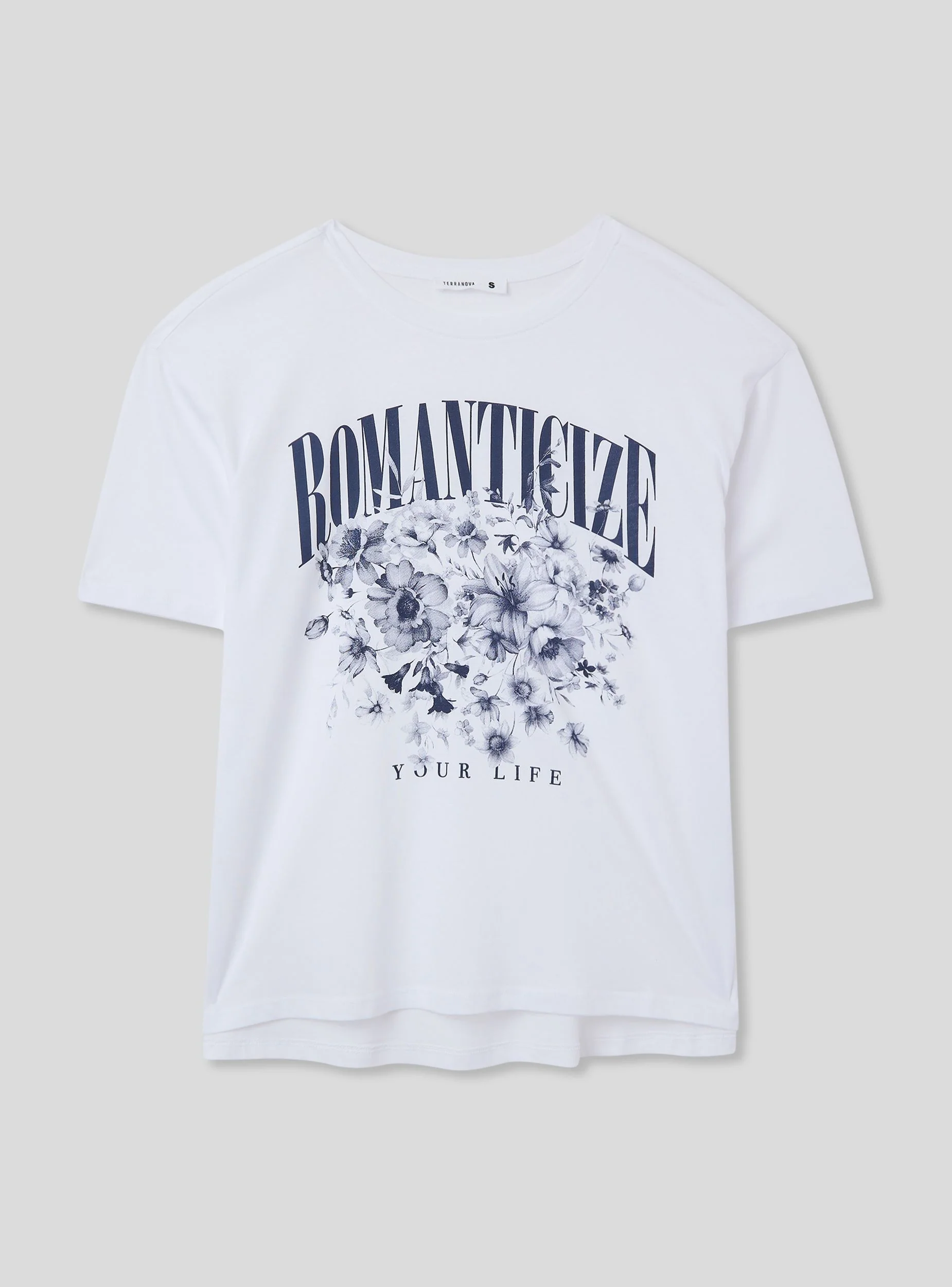 T-shirt ampia con spacchi e stampa - Image 6