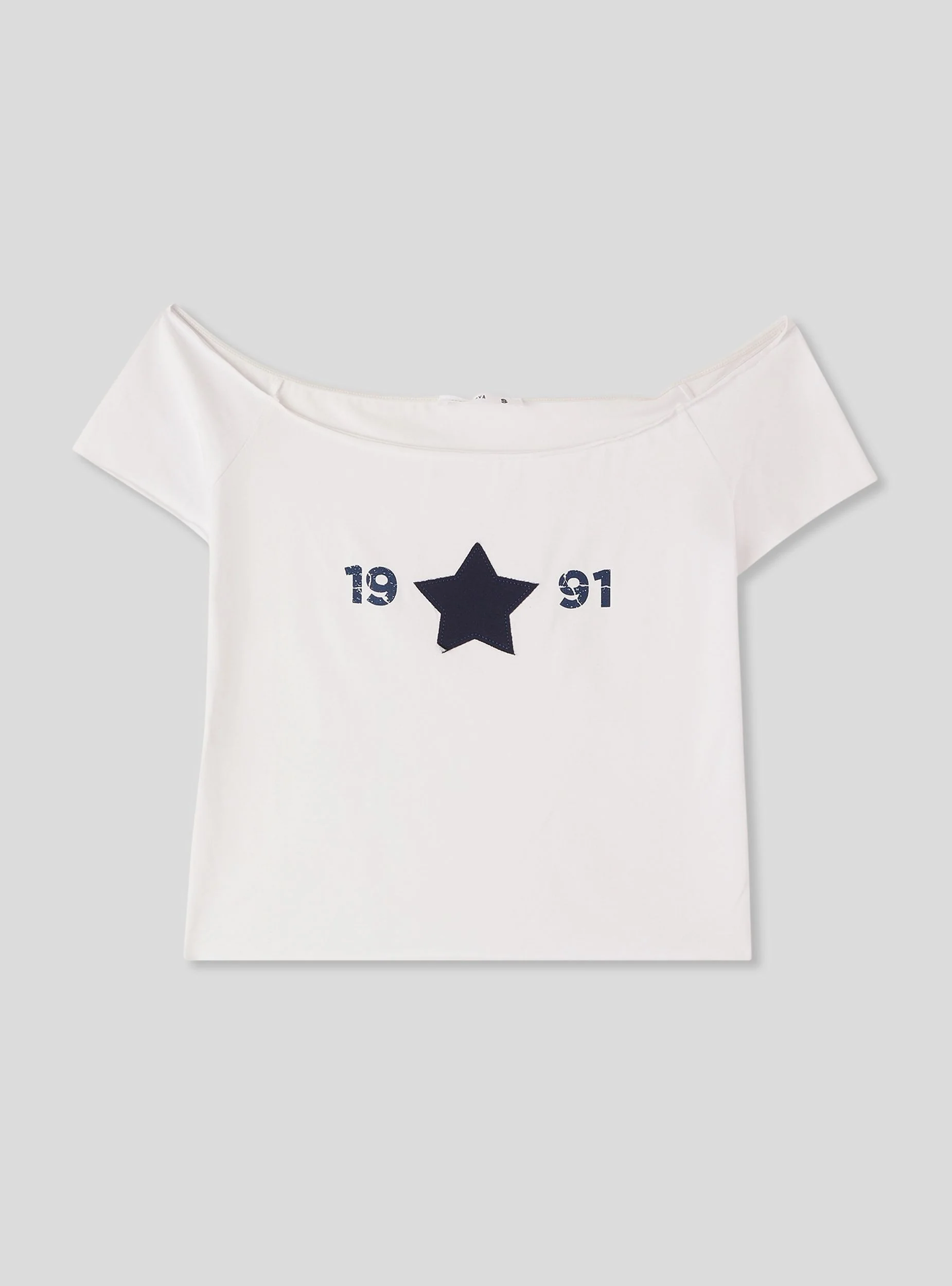 T-shirt ampia con spalle scoperte - Image 6