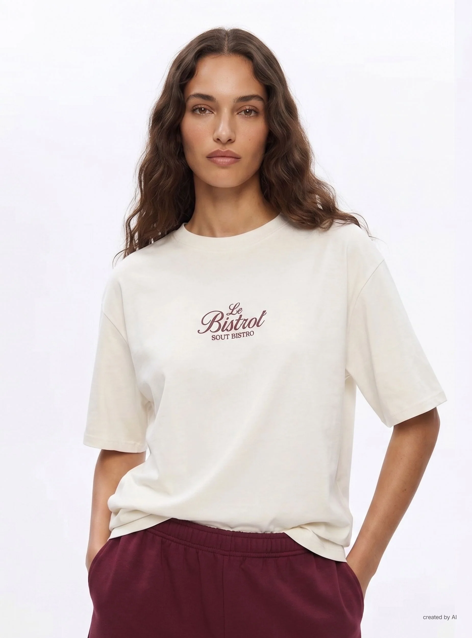 T-shirt ampia con stampa aragosta retro - Image 3