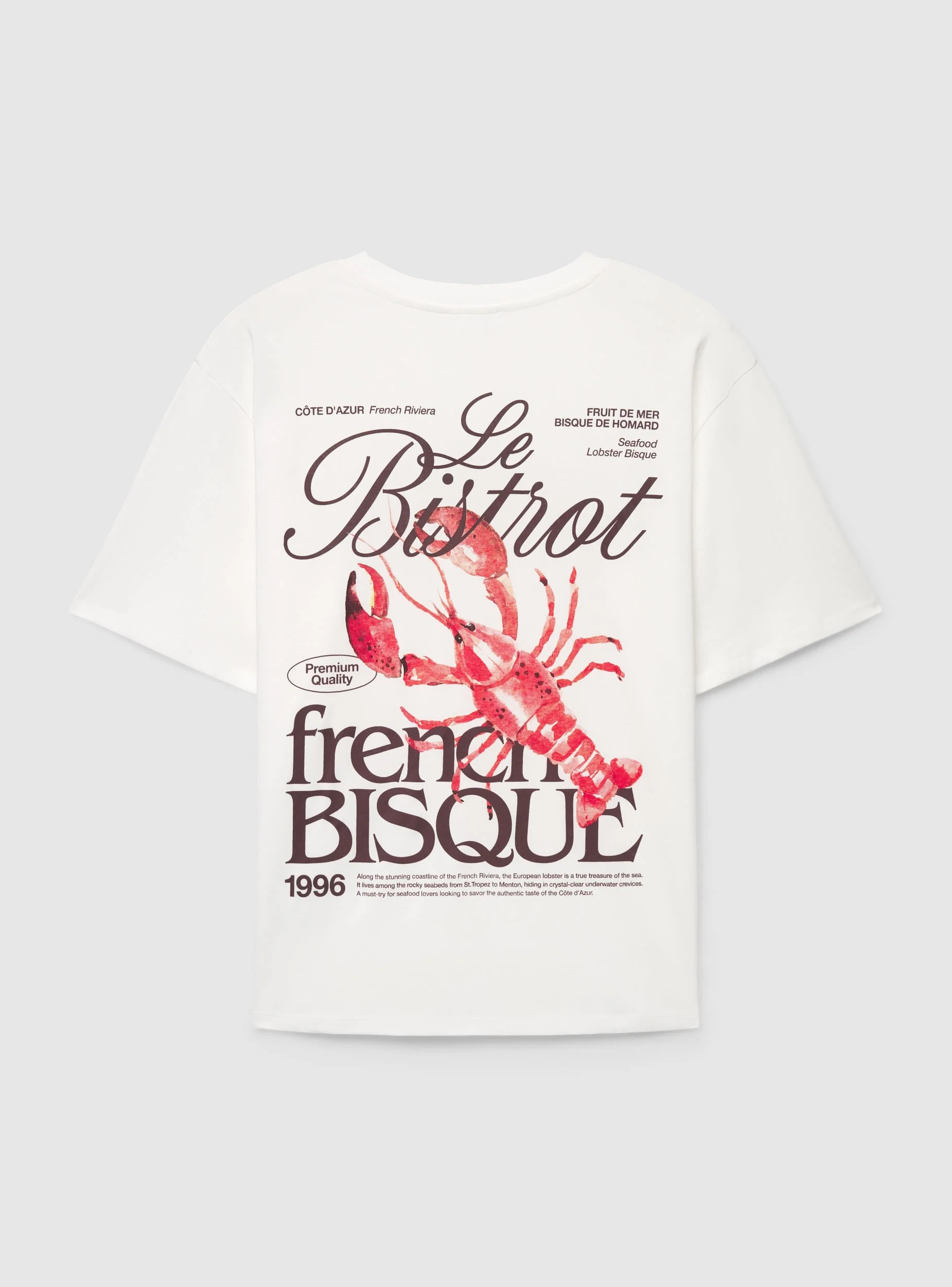 T-shirt ampia con stampa aragosta retro - Image 6