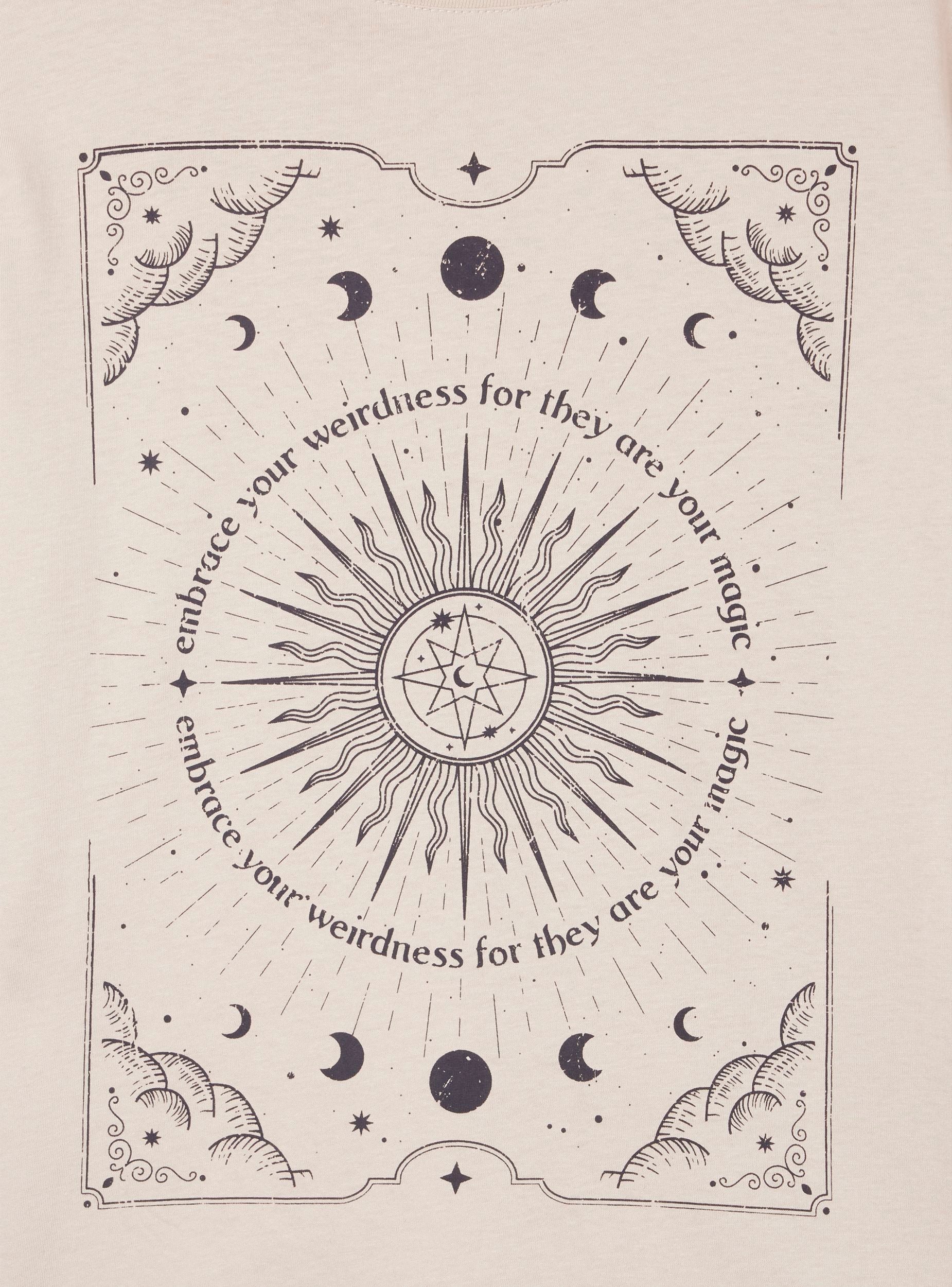 T-shirt ampia con stampa astrale - Image 6
