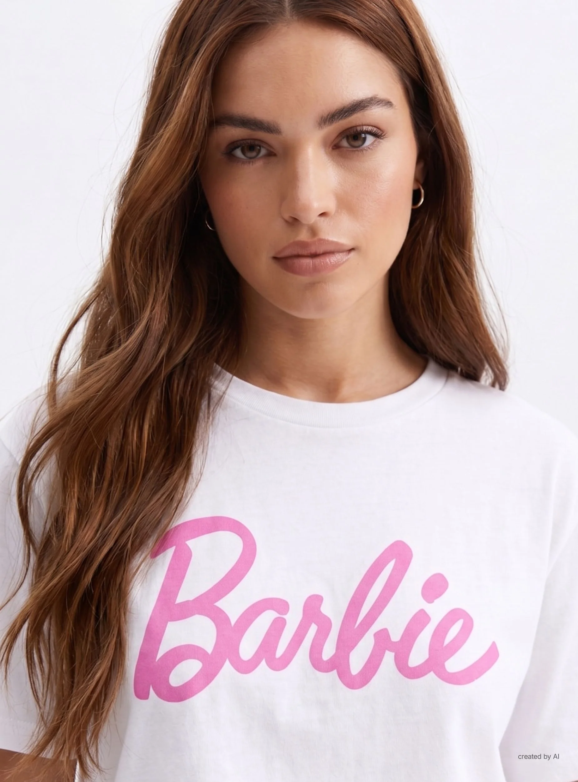 T-shirt ampia con stampa Barbie® - Image 4