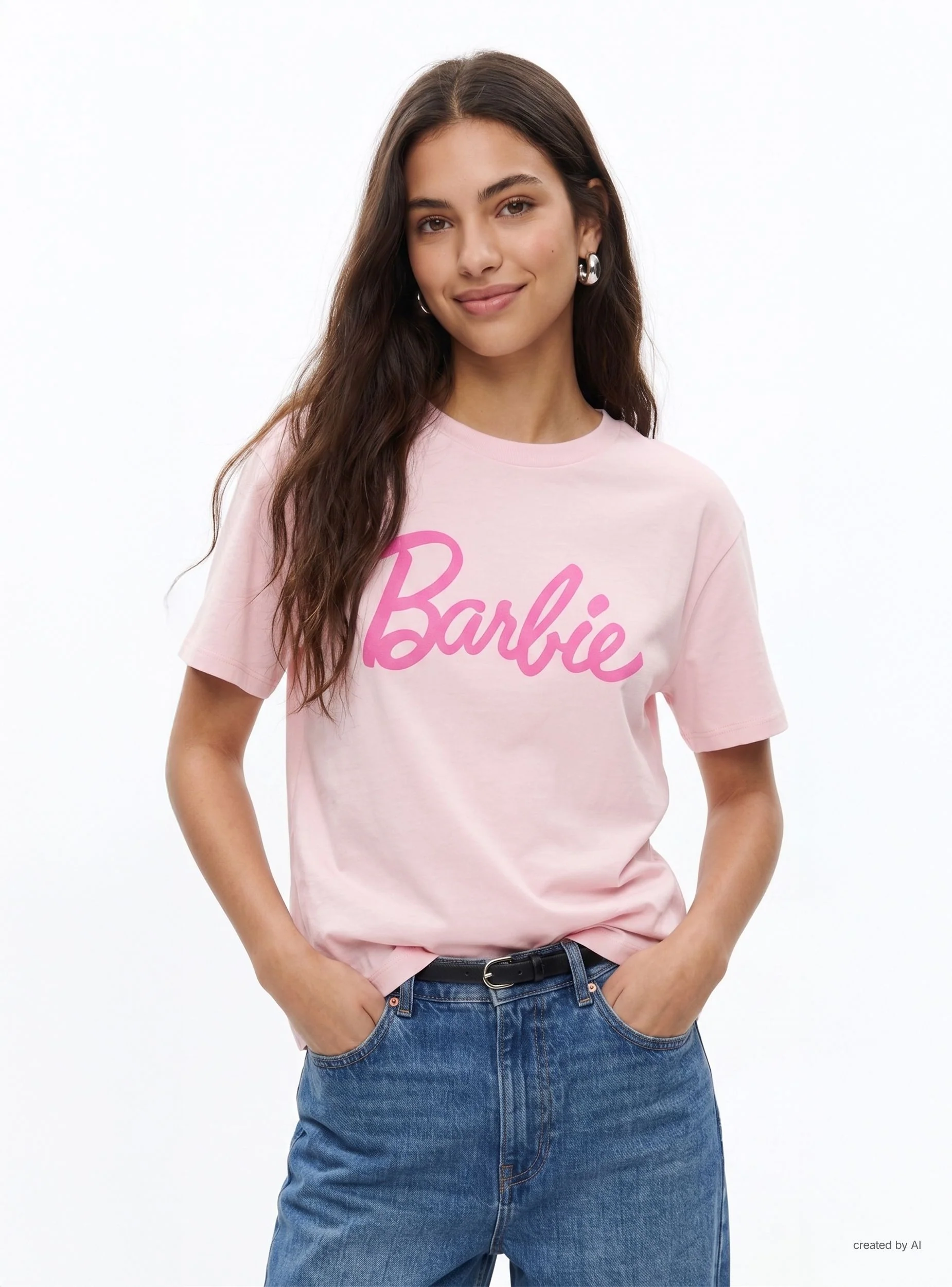 T-shirt ampia con stampa Barbie® - Image 2