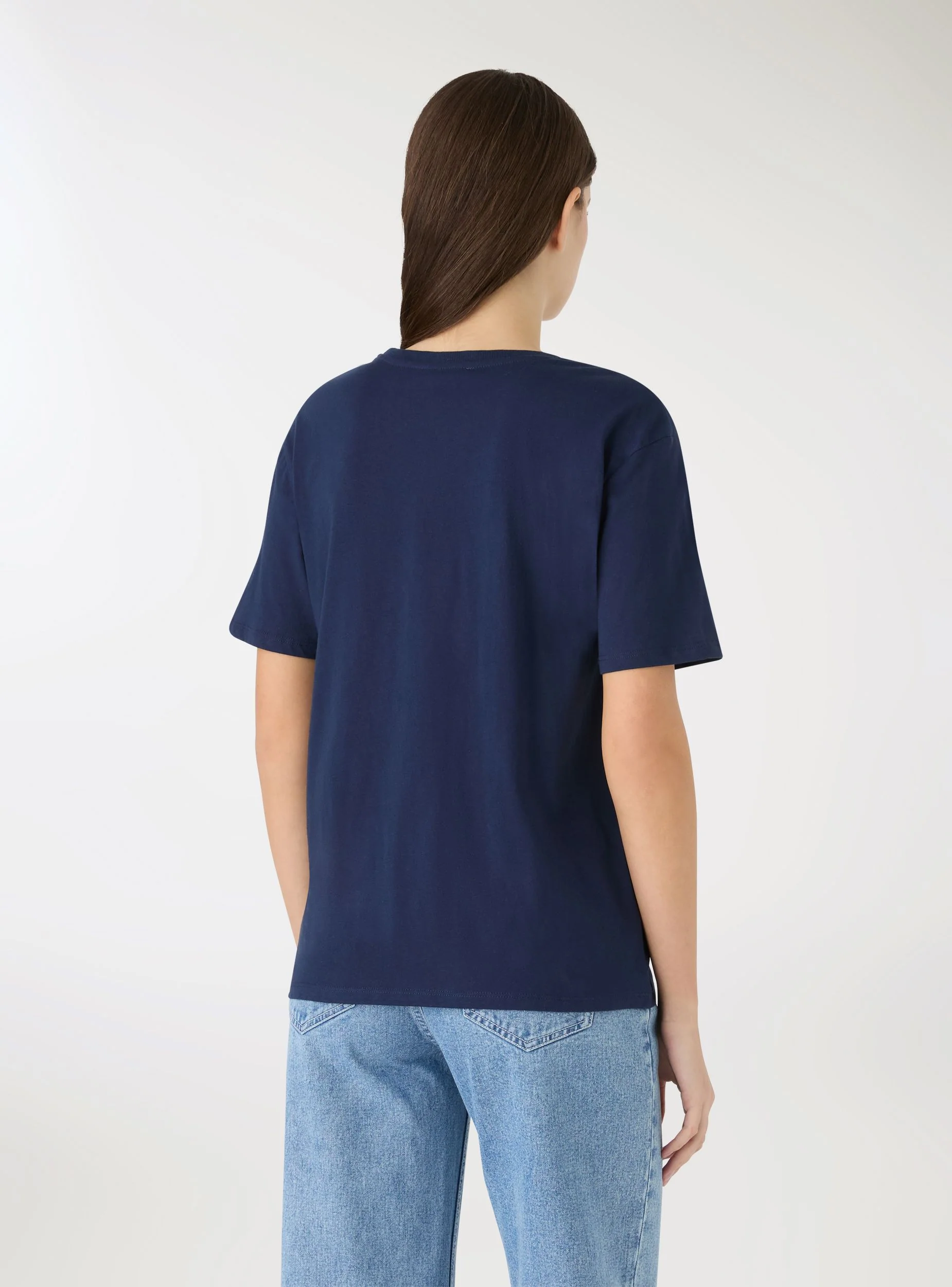 T-shirt ampia con stampa college - Image 3