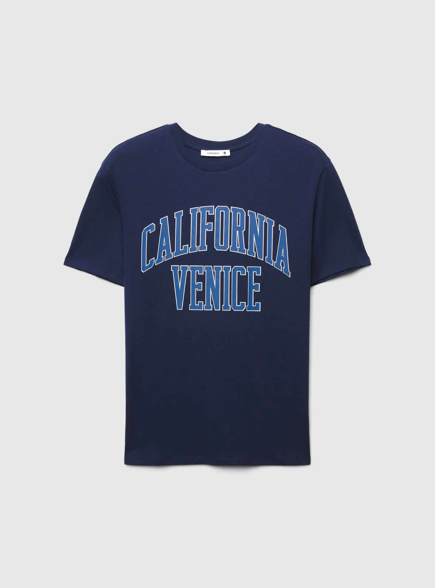 T-shirt ampia con stampa college - Image 5