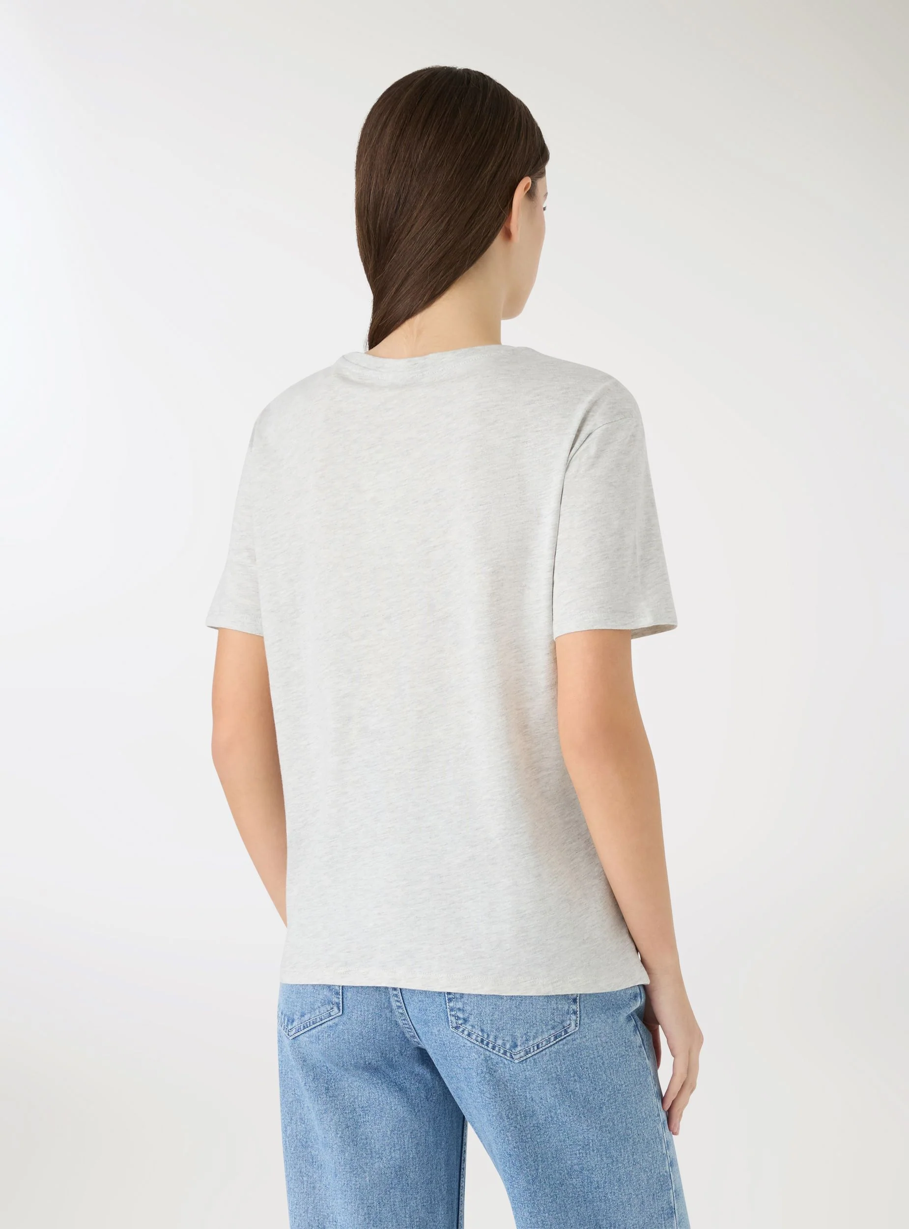 T-shirt ampia con stampa college - Image 3