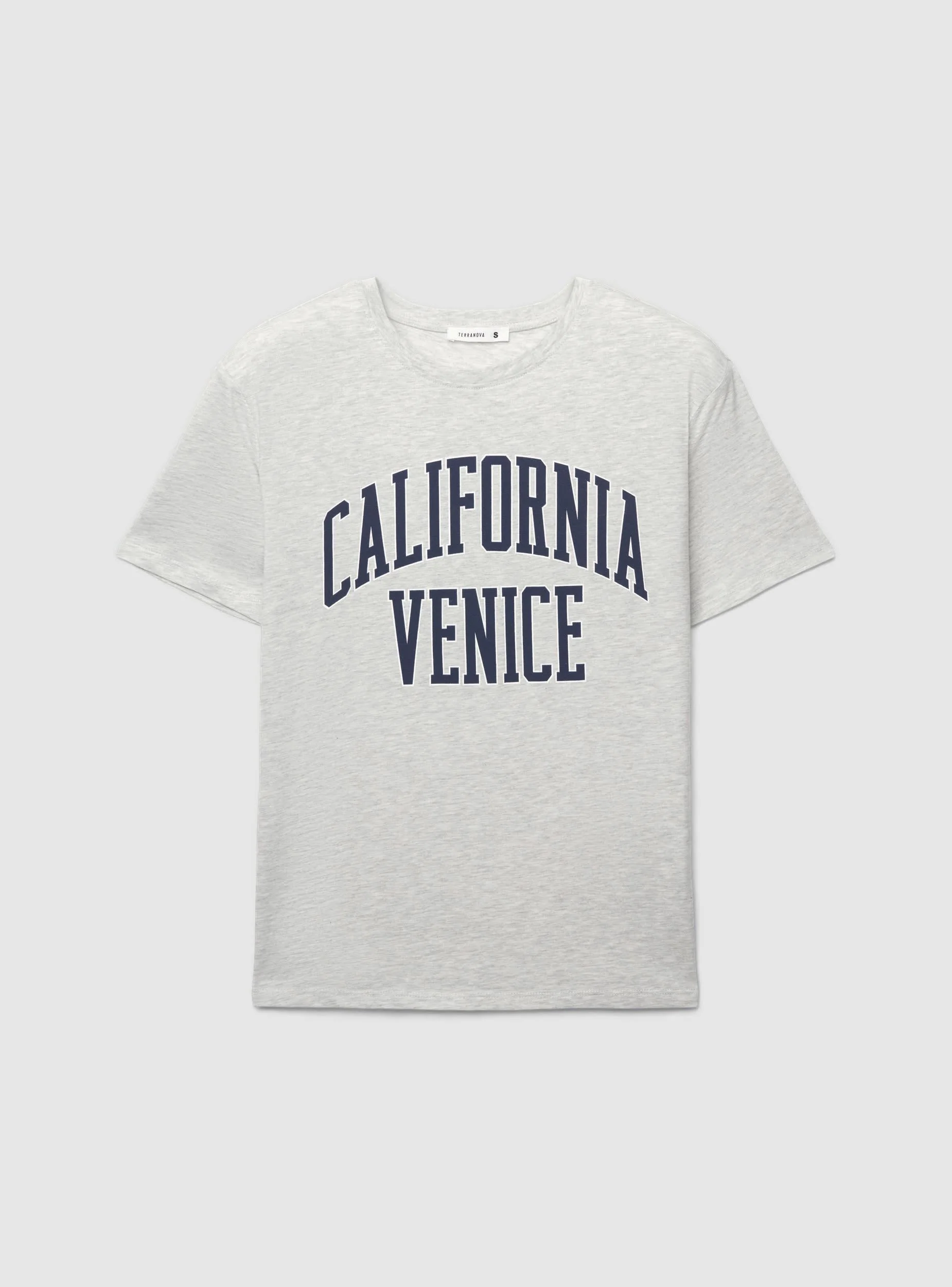 T-shirt ampia con stampa college - Image 7