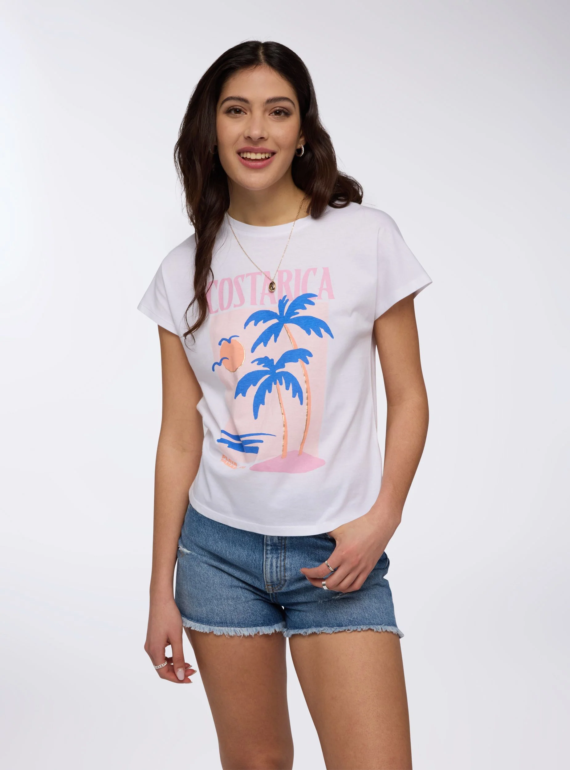 T-shirt ampia con stampa Costa Rica - Image 3