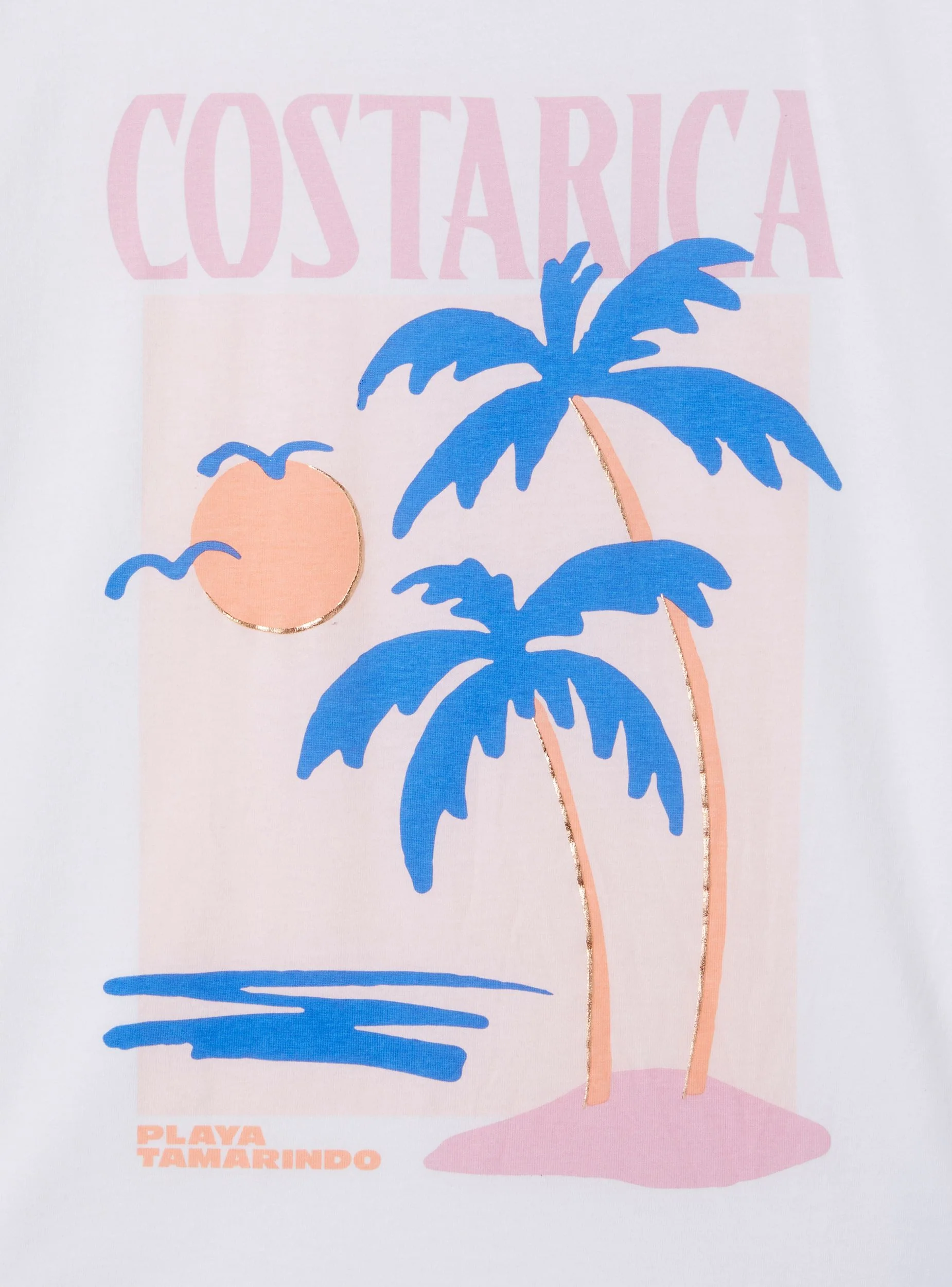 T-shirt ampia con stampa Costa Rica - Image 5