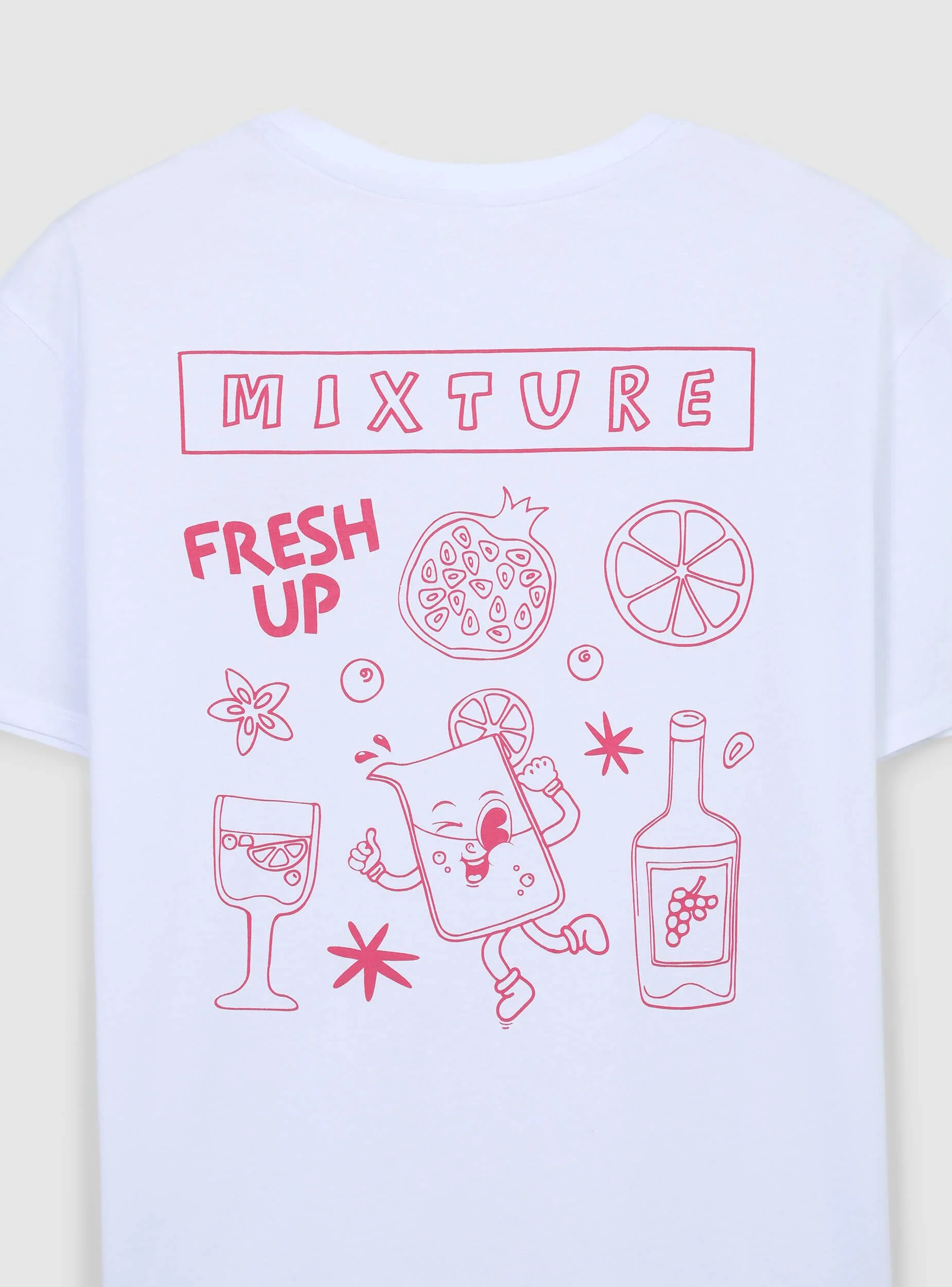 T-shirt ampia con stampa drink fronte/retro - Image 6