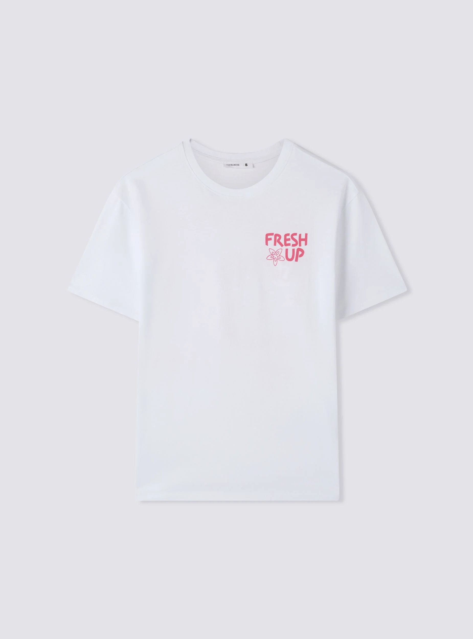 T-shirt ampia con stampa drink fronte/retro - Image 7