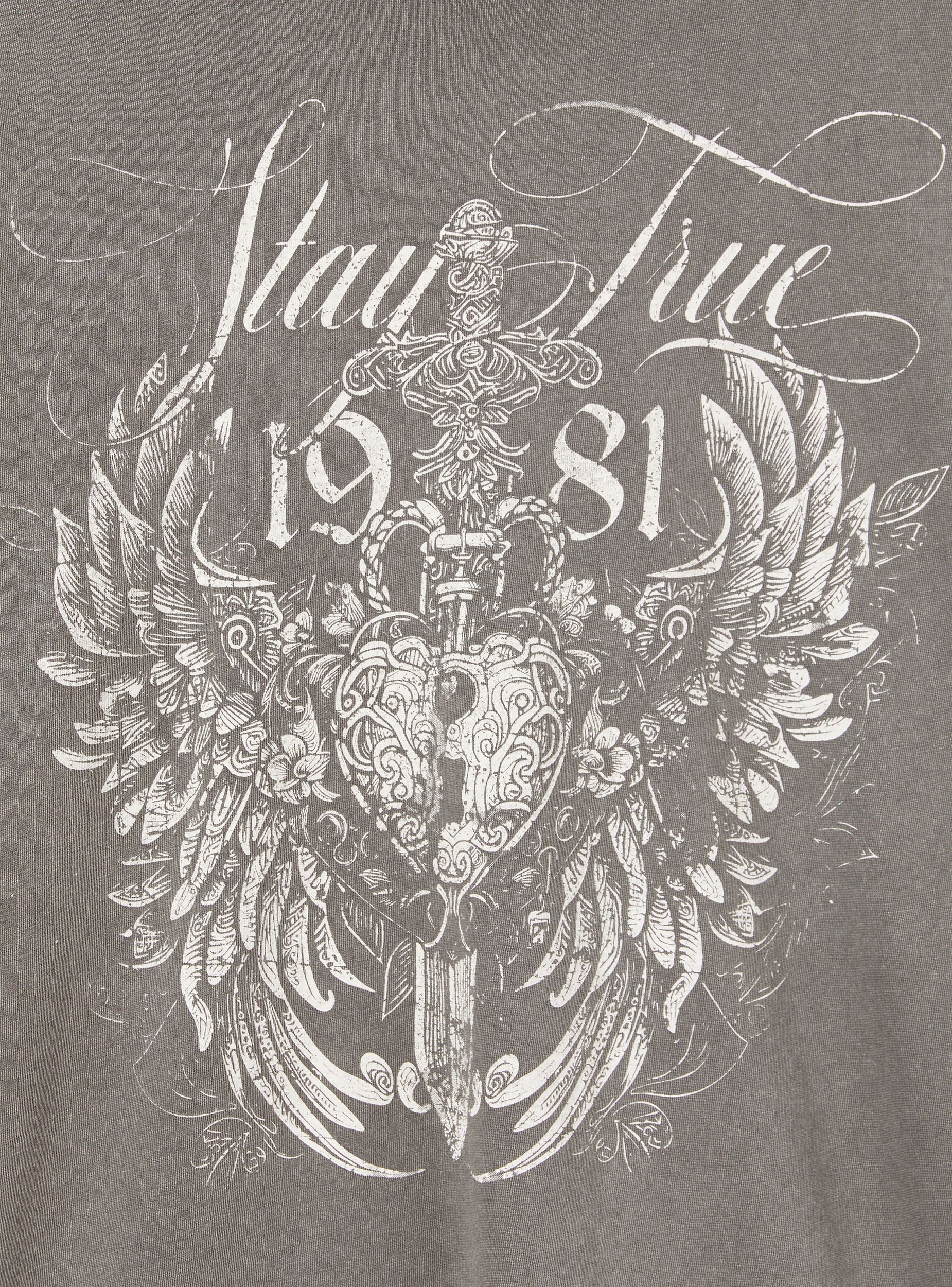T-shirt ampia con stampa gotica - Image 6