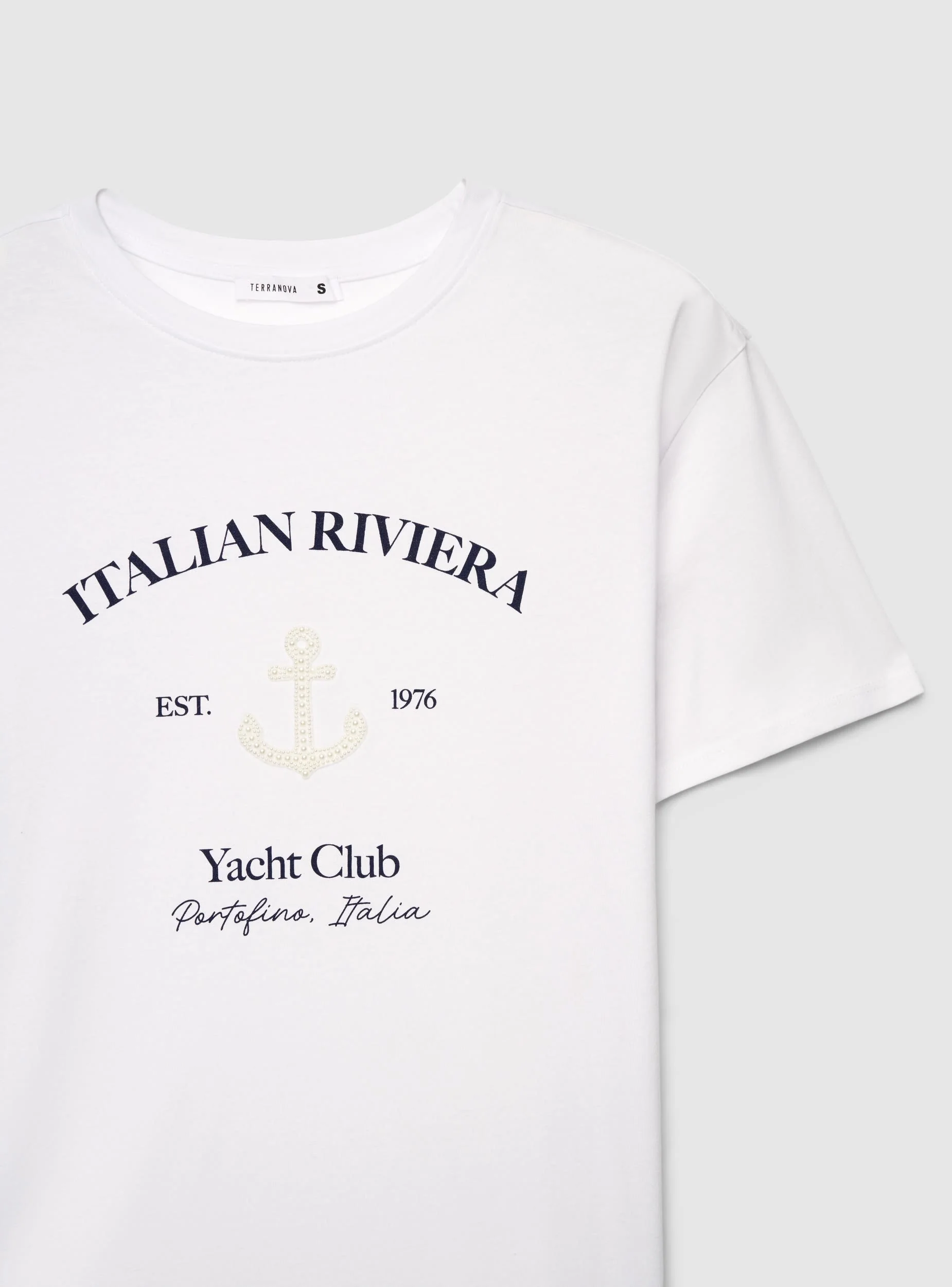 T-shirt ampia con stampa marina - Image 5