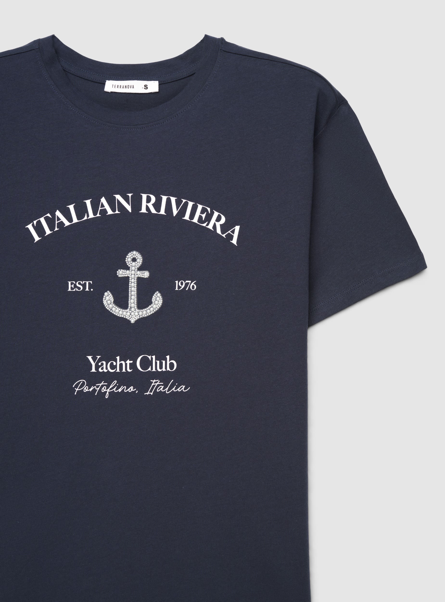 T-shirt ampia con stampa marina - Image 6