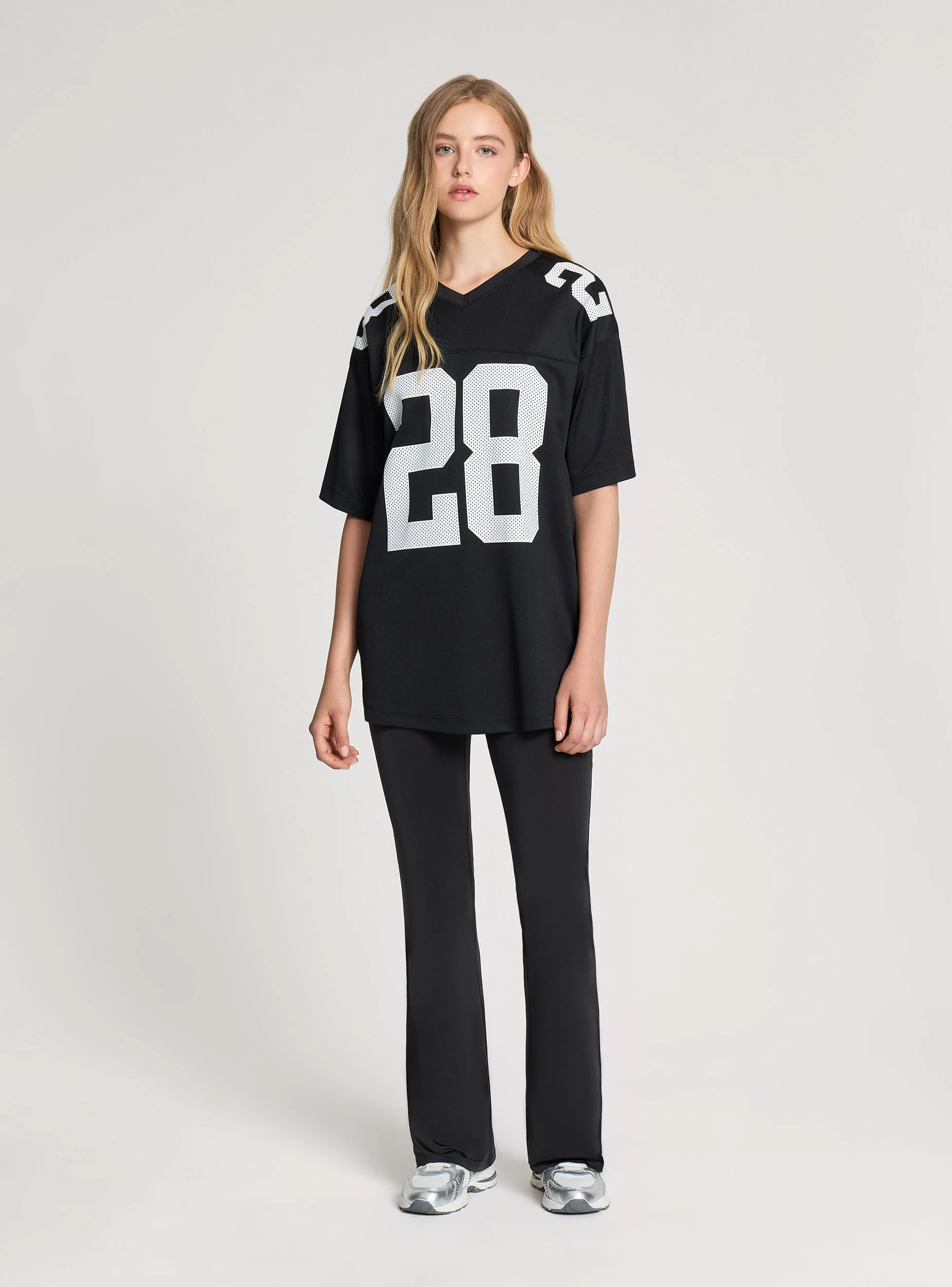 T-shirt ampia con stampa numero - Image 2