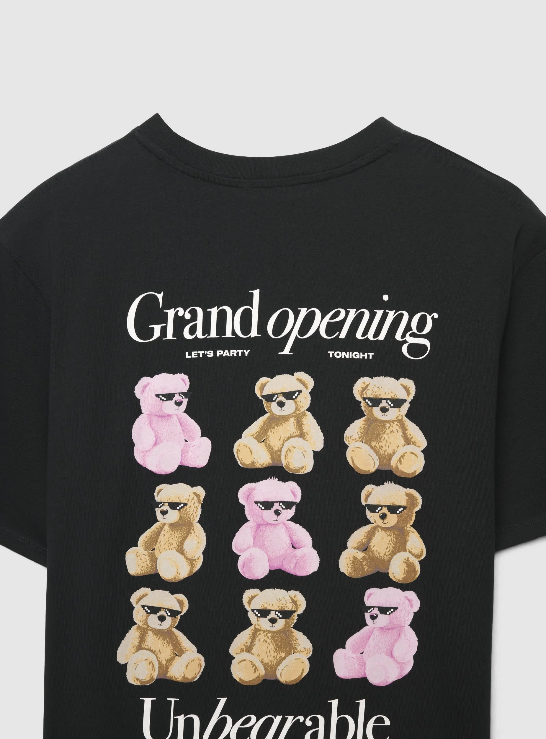 T-shirt ampia con stampa orsetti retro - Image 6