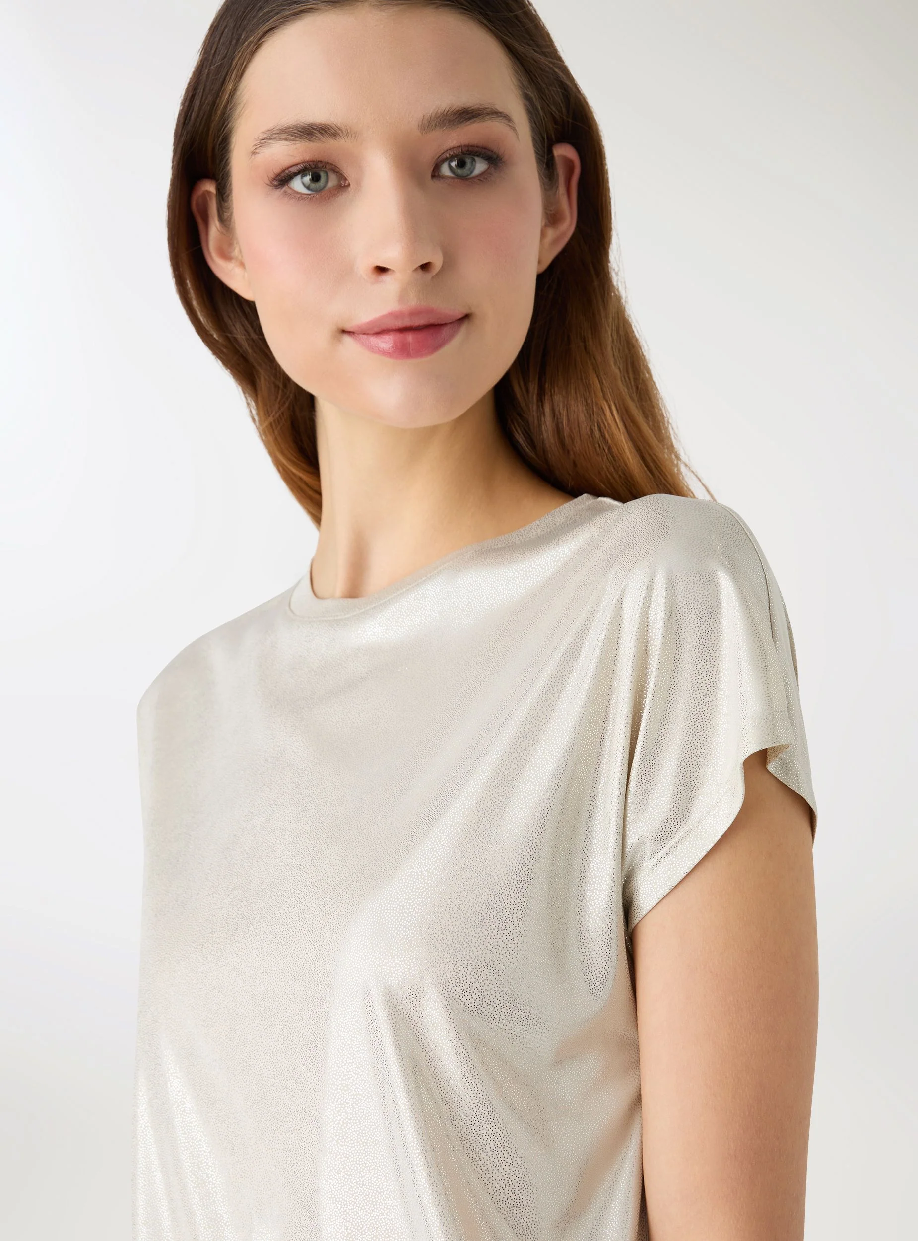 T-shirt ampia effetto luccicante - Image 3
