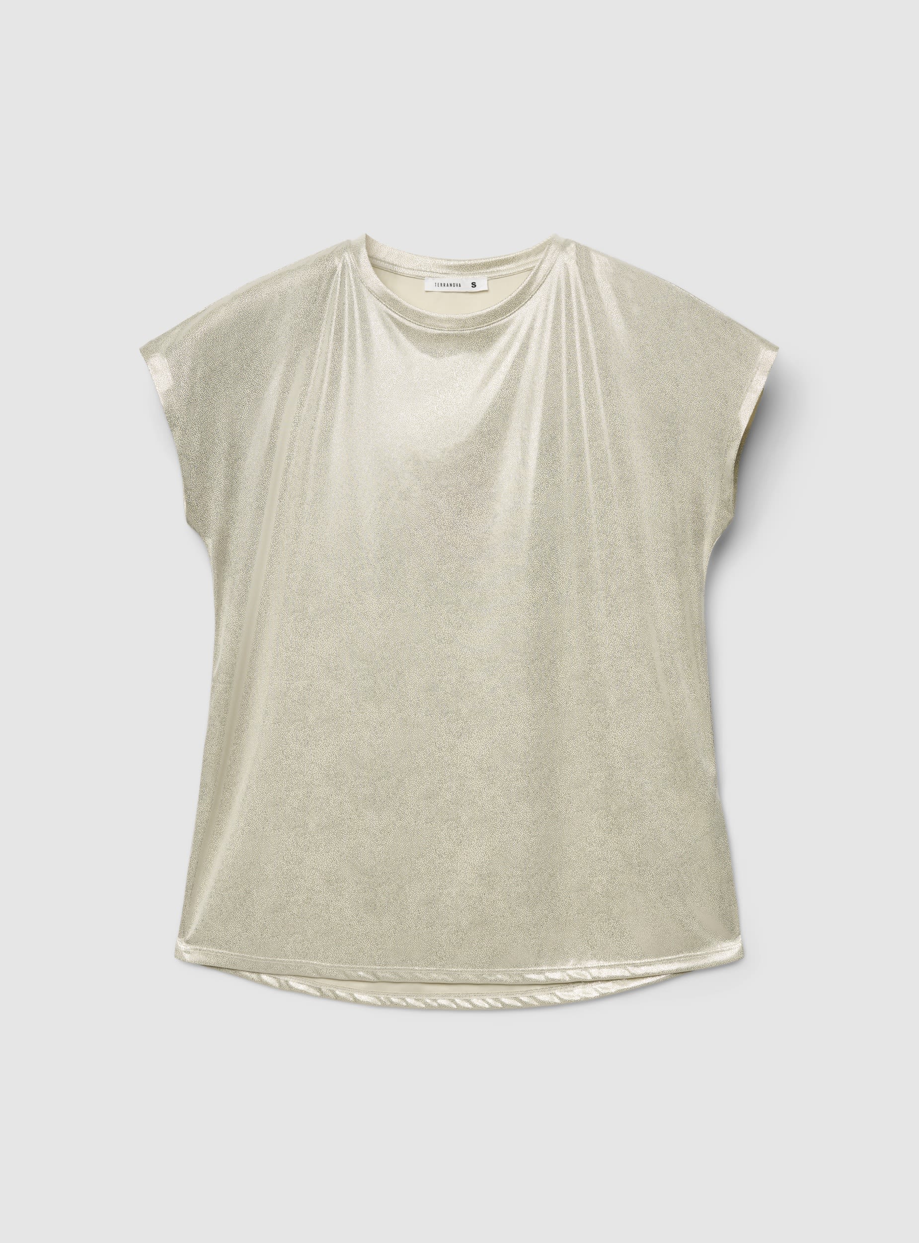T-shirt ampia effetto luccicante - Image 5