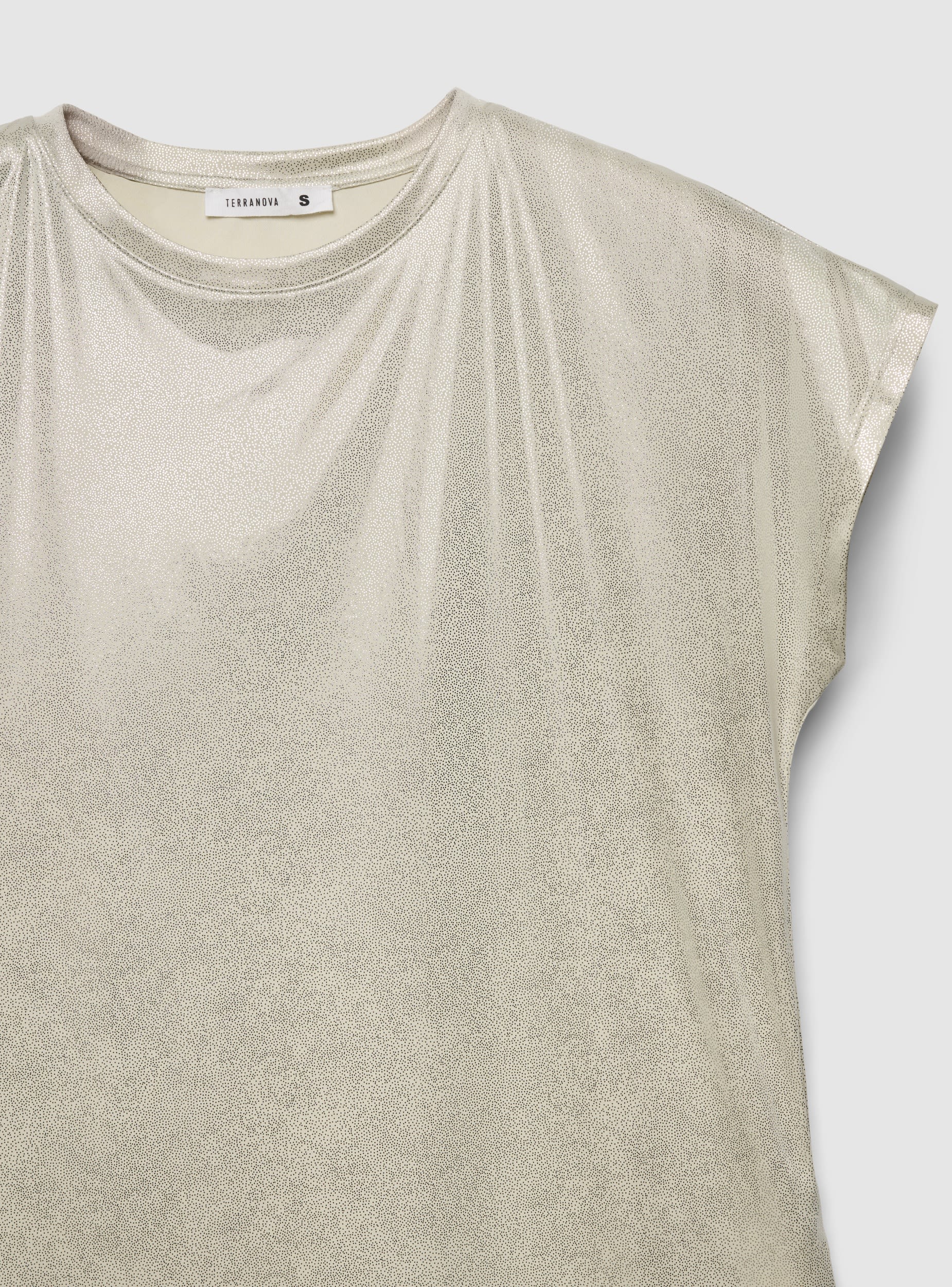 T-shirt ampia effetto luccicante - Image 7