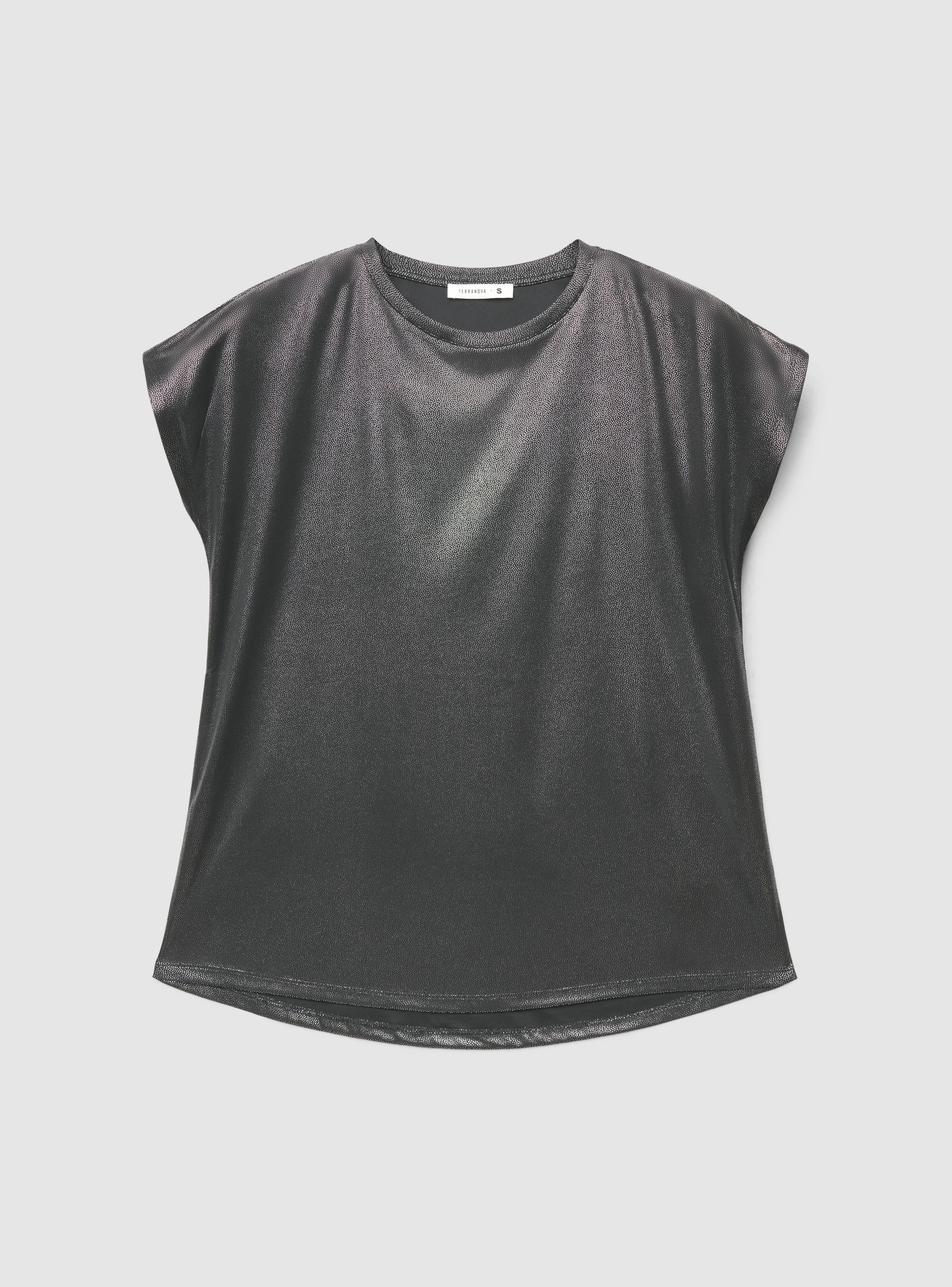 T-shirt ampia effetto luccicante - Image 5