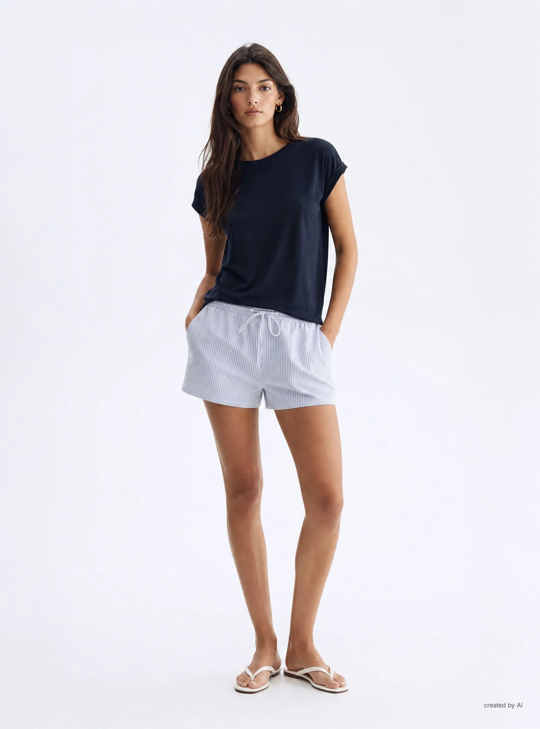 T-shirt ampia in viscosa - Image 2