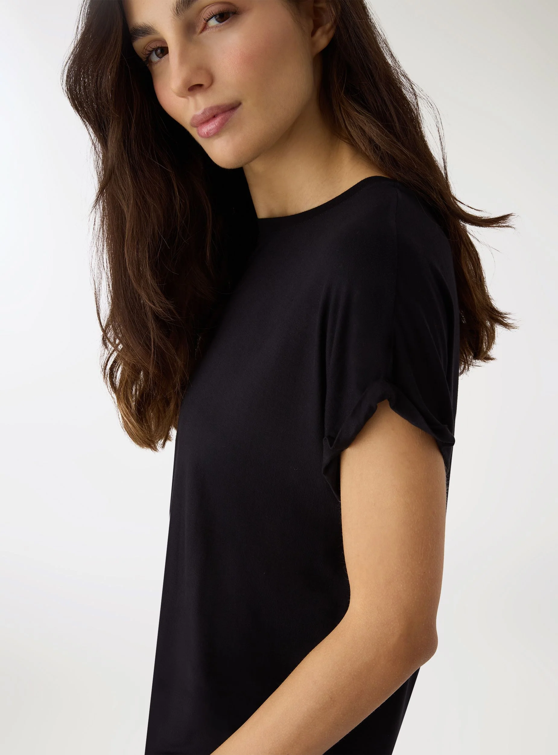 T-shirt ampia in viscosa - Image 4